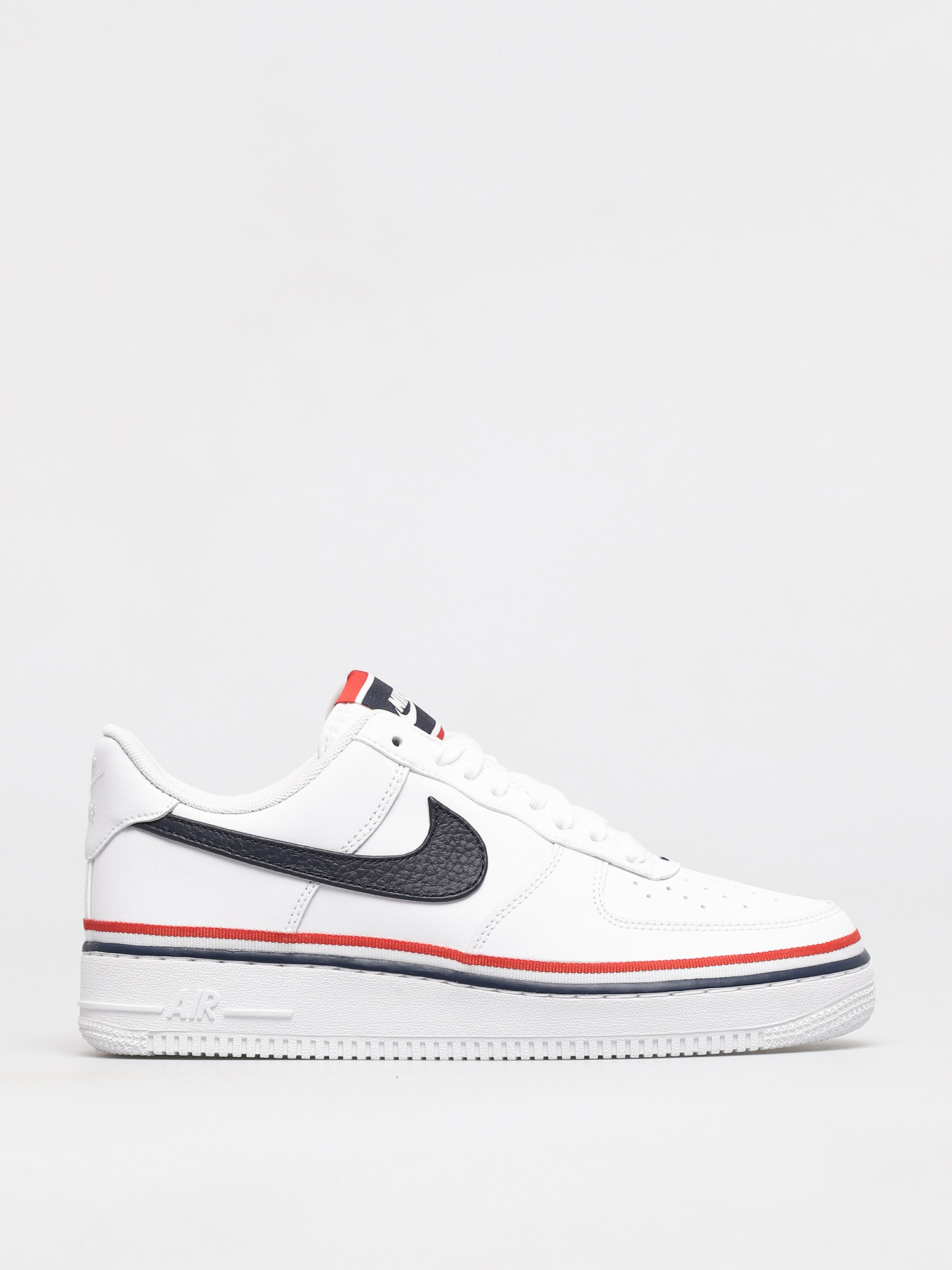 Nike Air Force 1 07 Lv8 Shoes (white/obsidian habanero red)