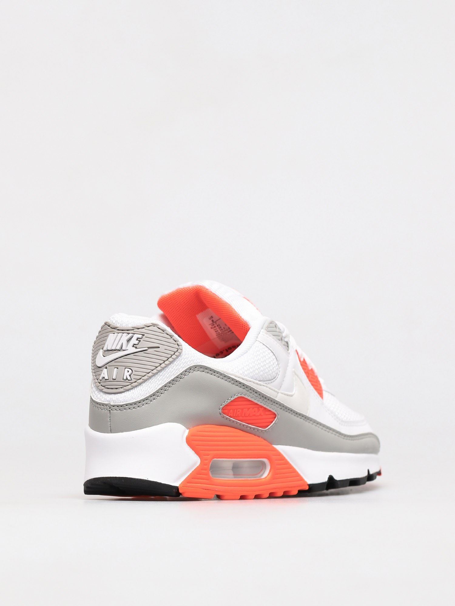 Nike Air Max 90 Shoes (white/white hyper orange lt smoke grey)
