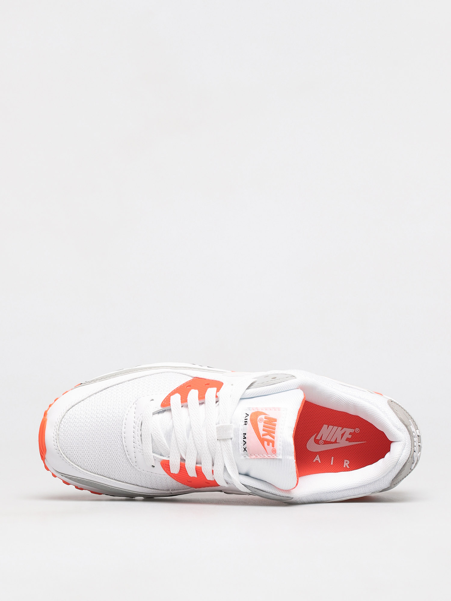 Nike Air Max 90 Shoes (white/white hyper orange lt smoke grey)