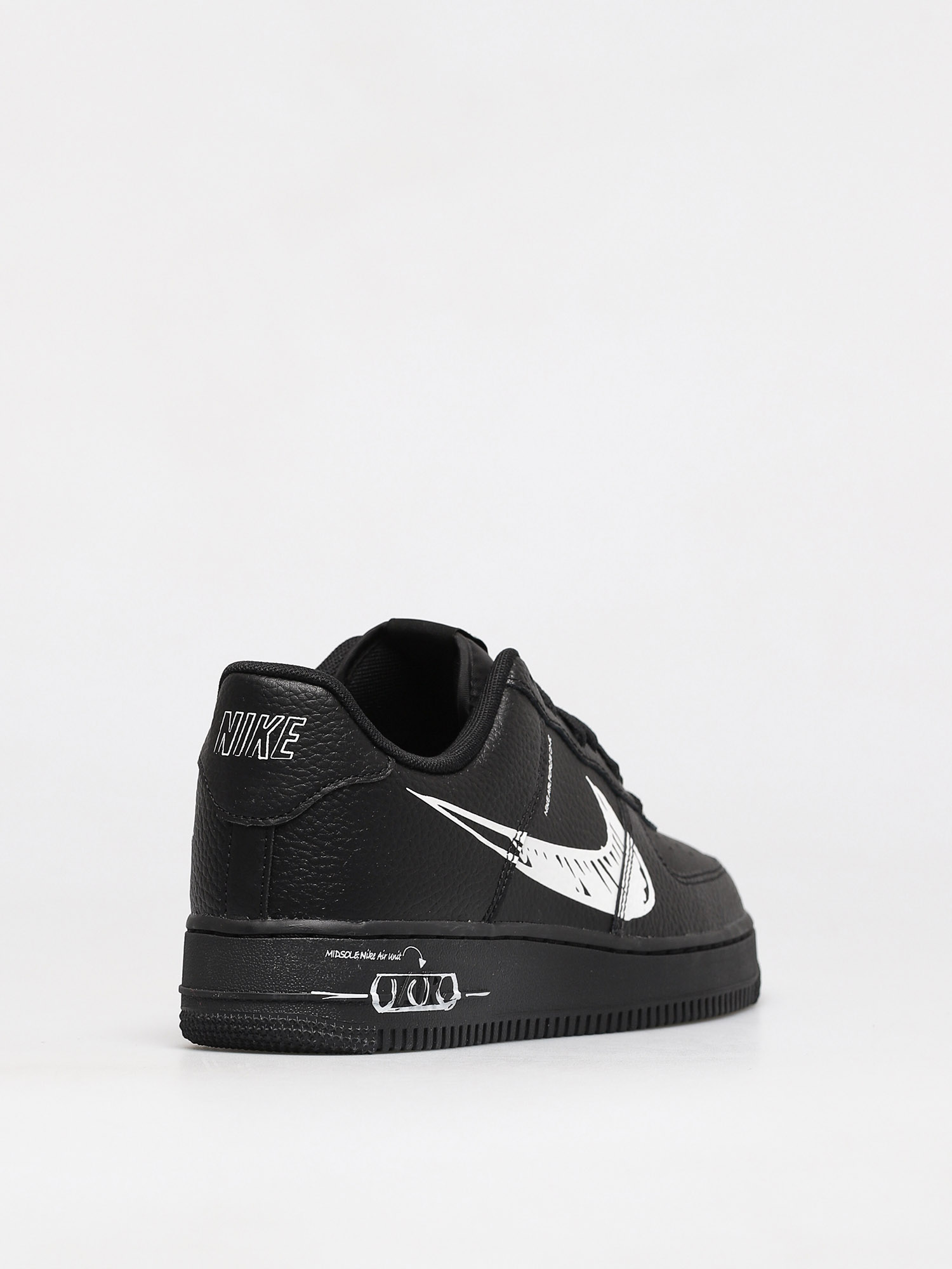 Nike Air Force 1 Lv8 Utility Shoes (black/white black)