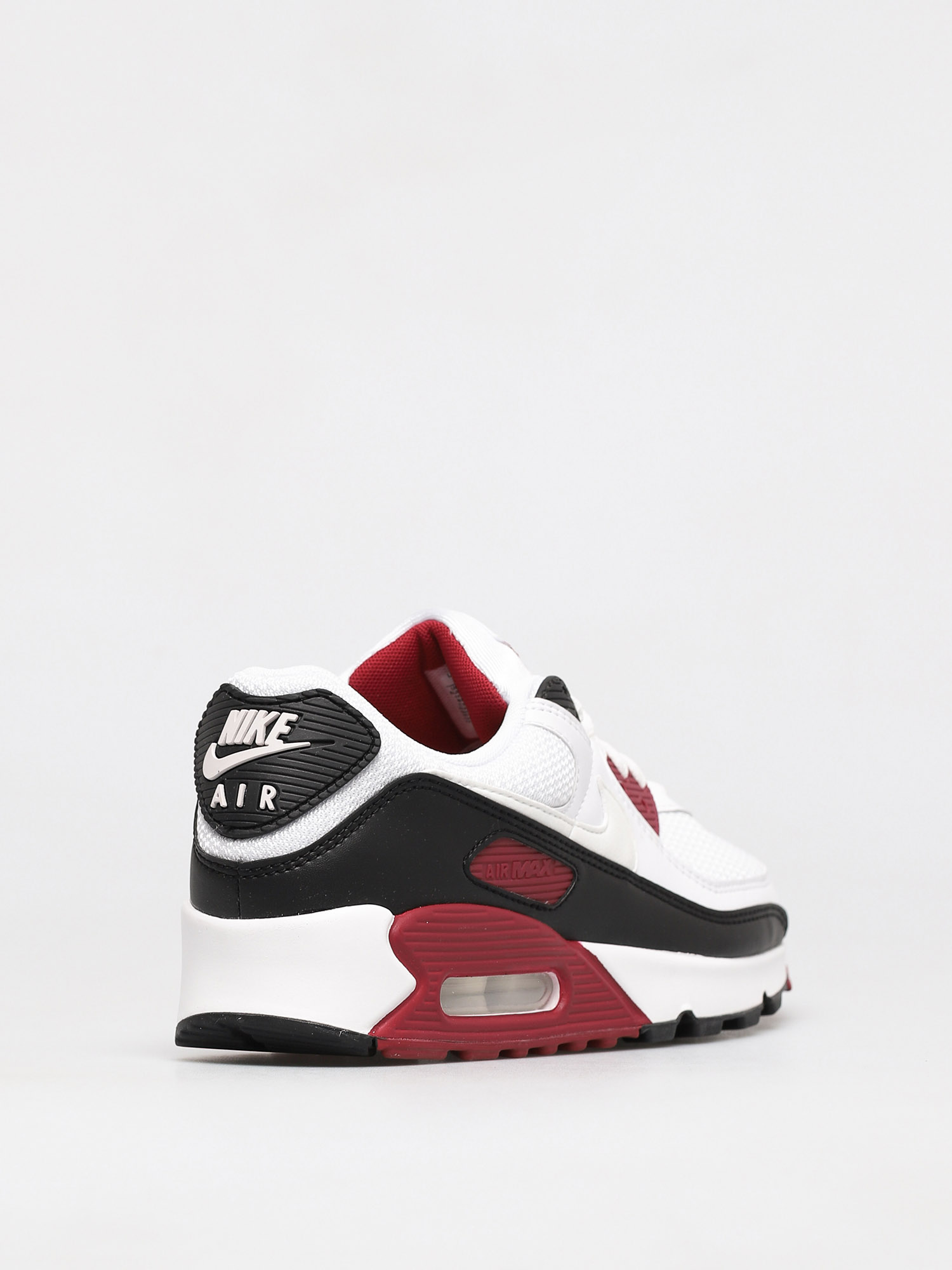 Nike Air Max 90 Shoes (white/white new maroon black)