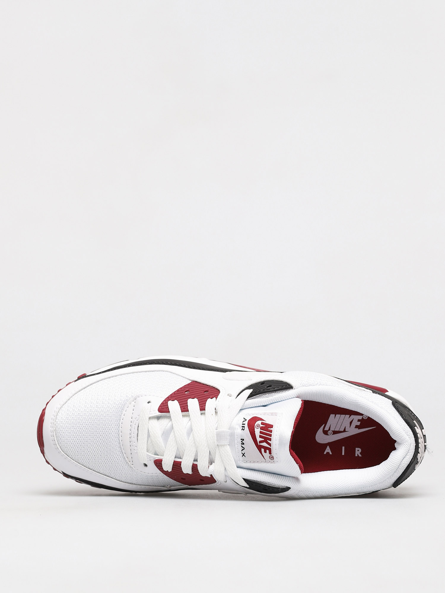 Nike Air Max 90 Shoes (white/white new maroon black)