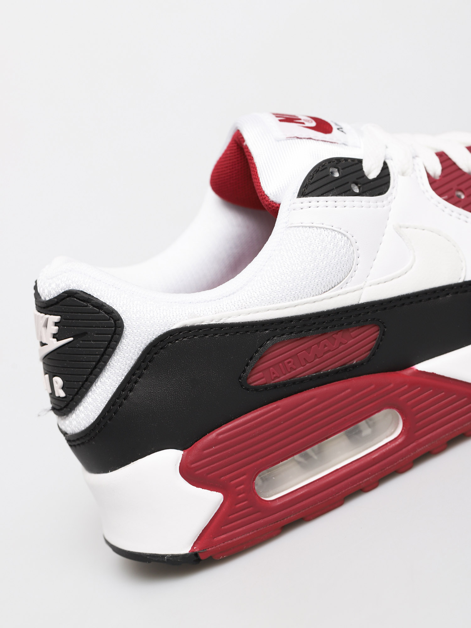 Nike Air Max 90 Shoes (white/white new maroon black)