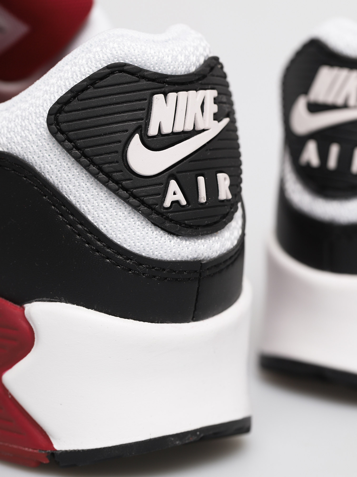 Nike Air Max 90 Shoes (white/white new maroon black)