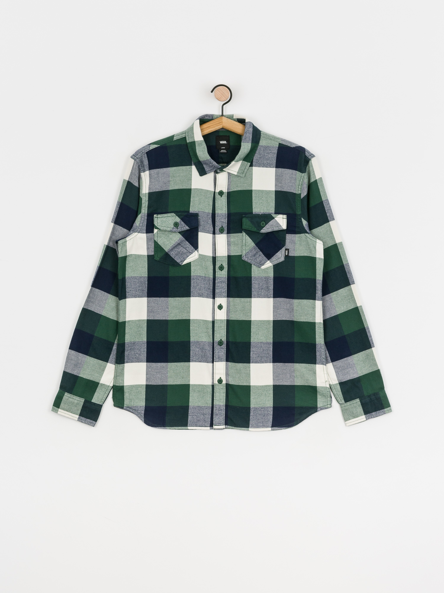 Vans Box Flannel Shirt (pine needle/dress blues)