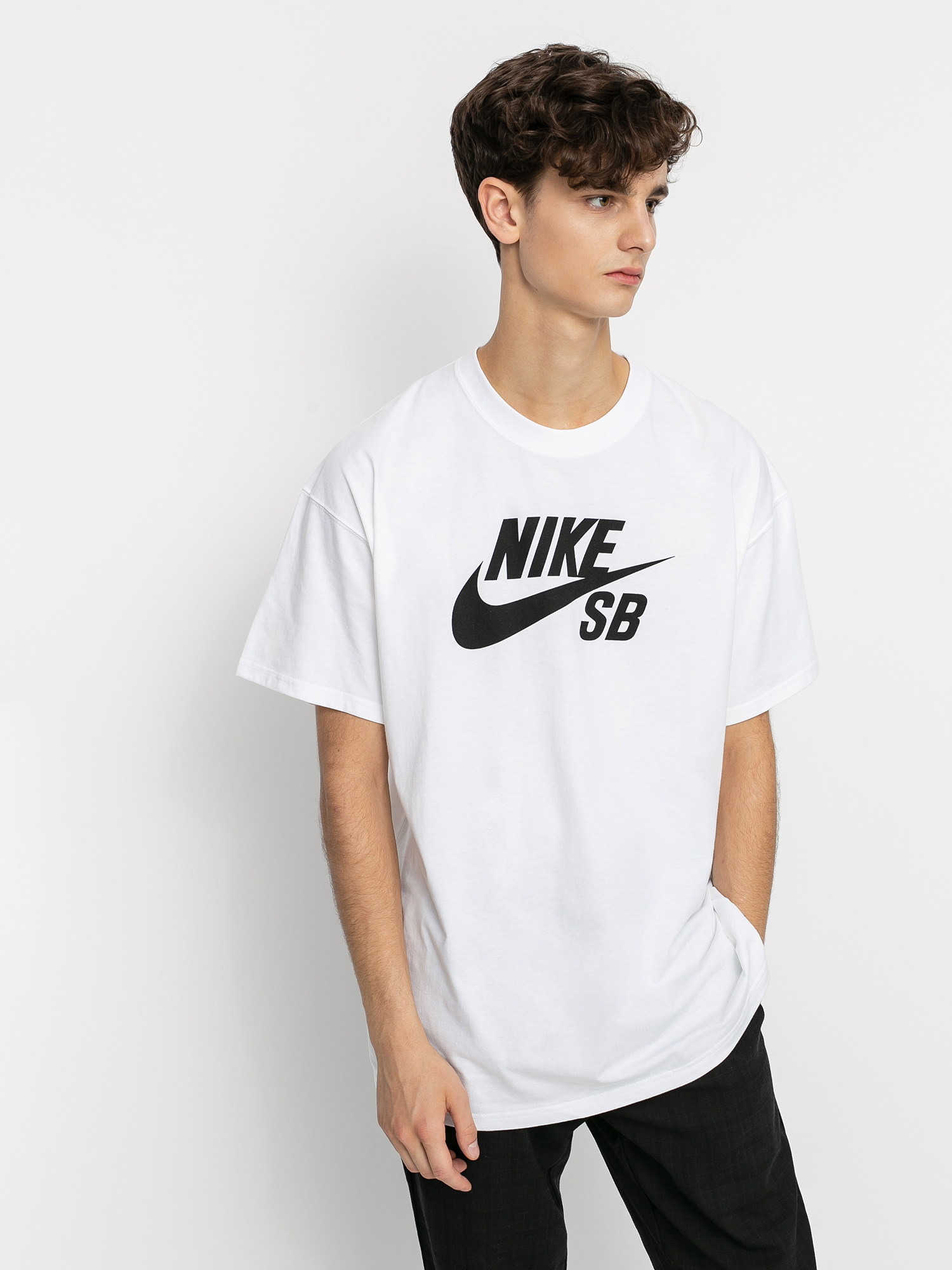 Nike SB Logo T-shirt (white/black)