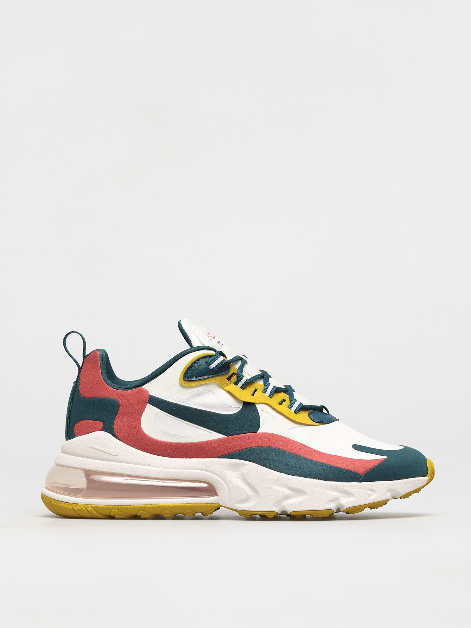 Nike Air Max 270 React Schuhe Summit White Midnight Turq Pueblo Red