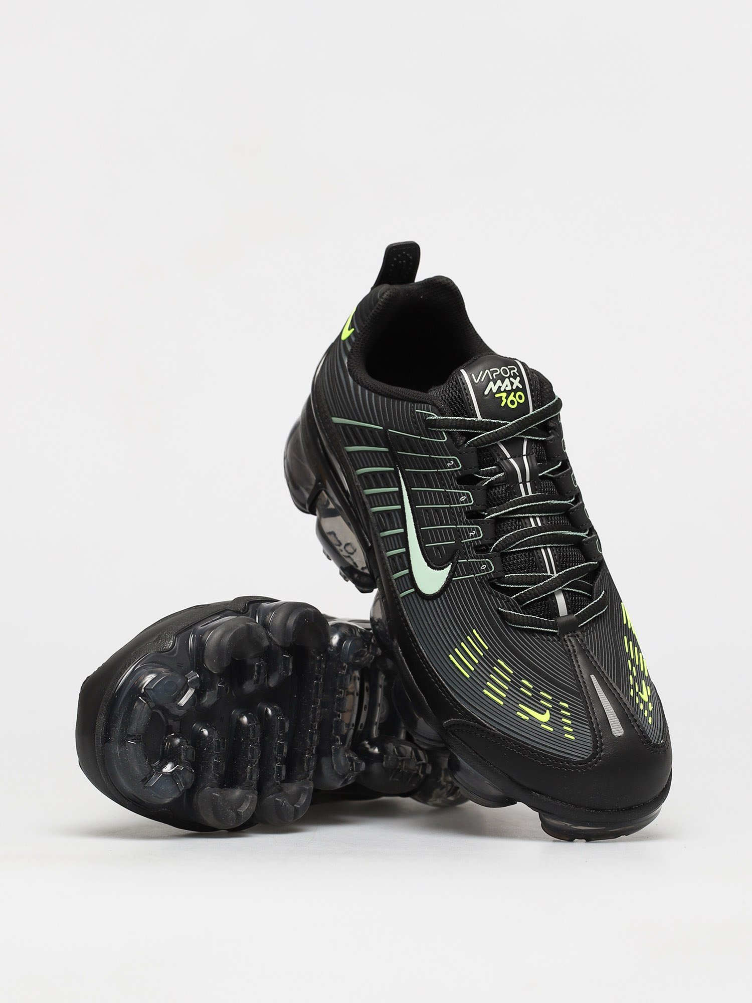 Nike Air Vapormax 360 Schuhe (black/pistachio frost silver pine volt)