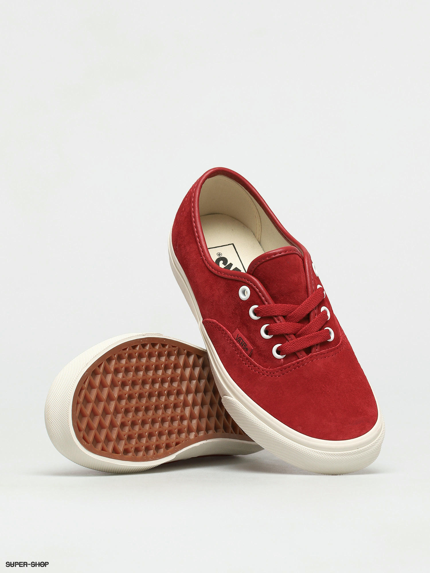 Pig suede shop vans red