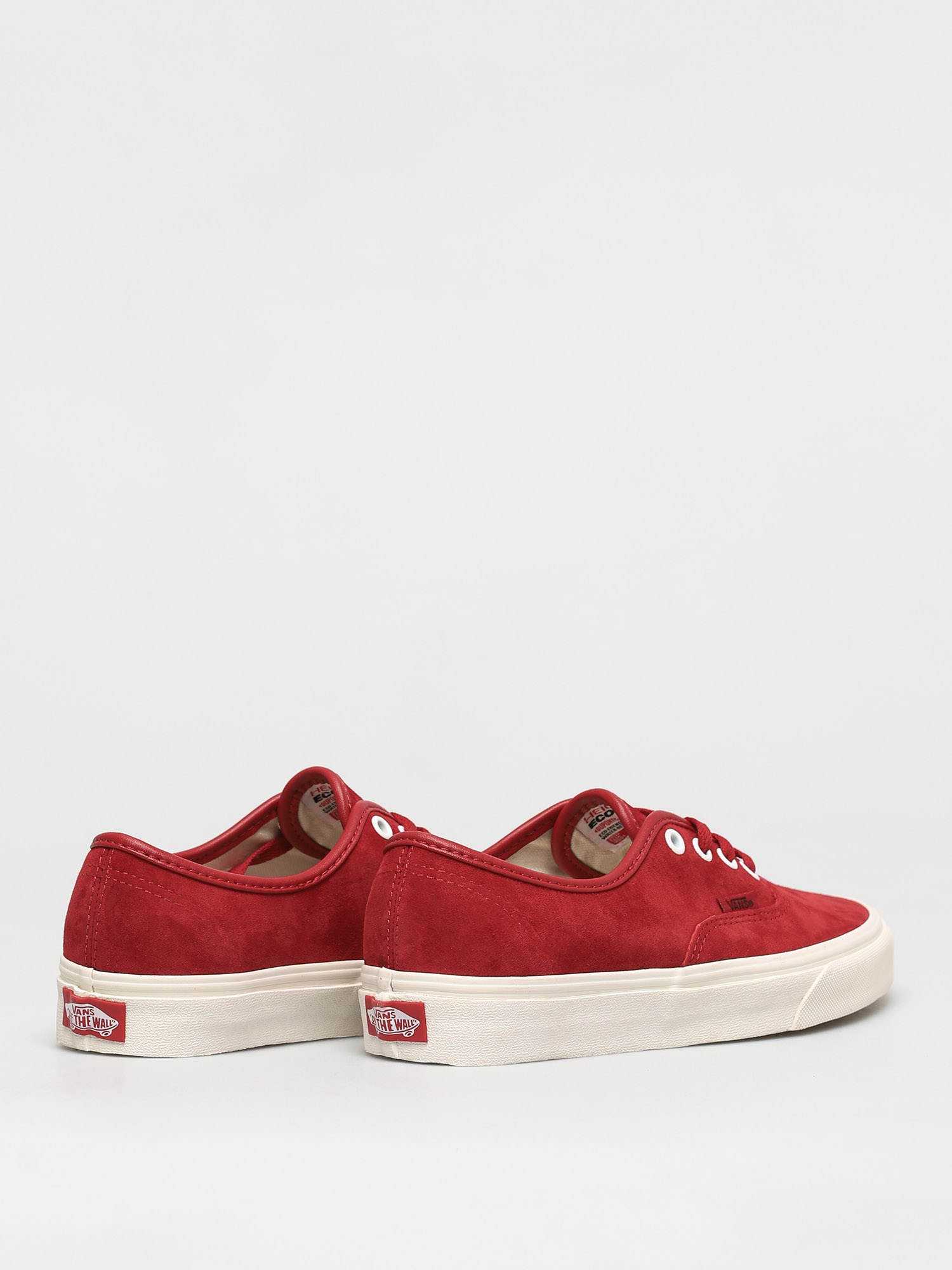 vans authentic red suede