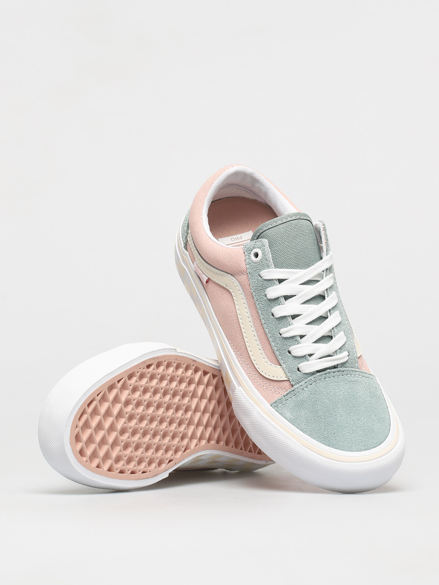 Vans Old Skool Pro Shoes (washout/peach/blue)
