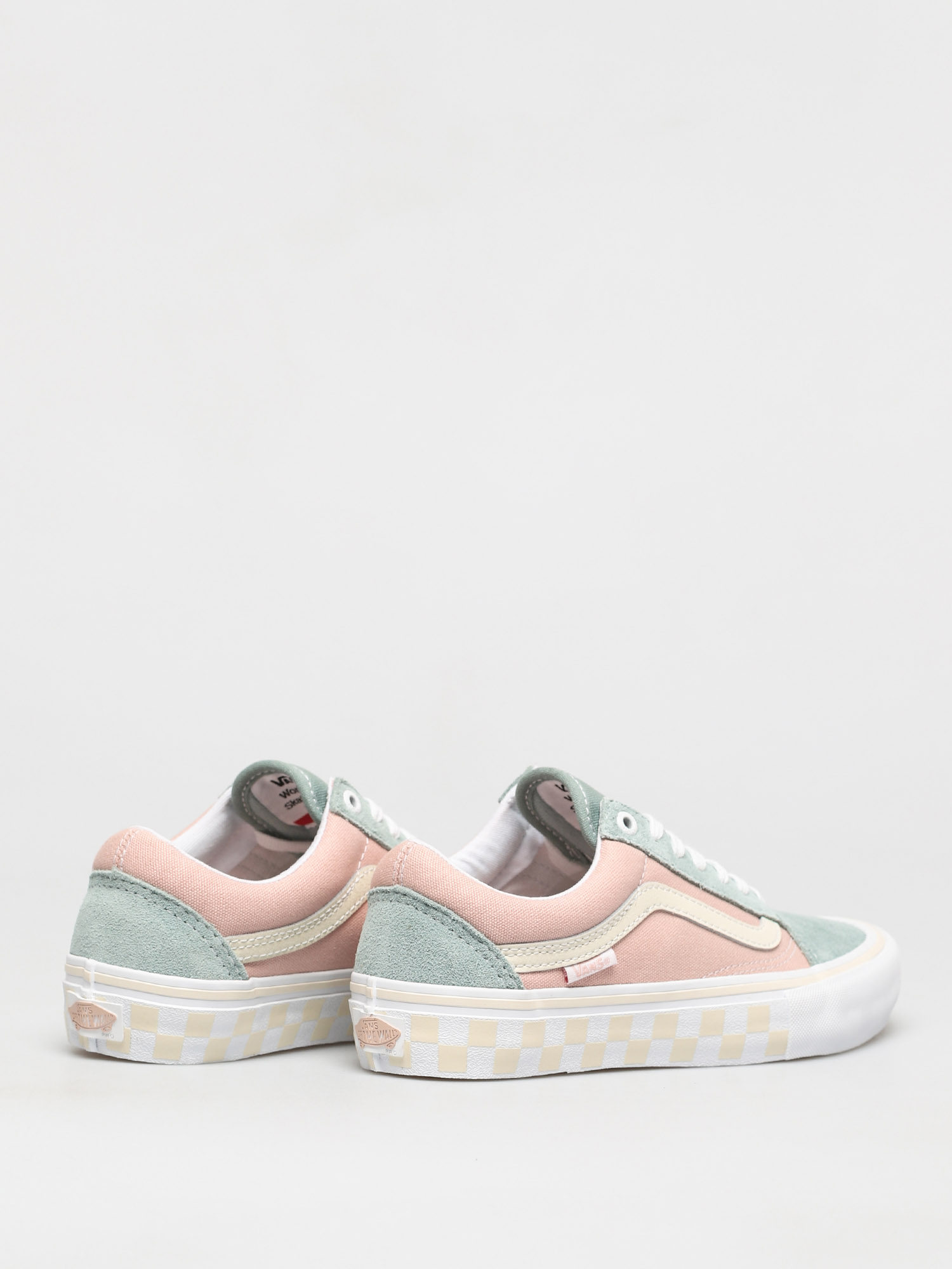 peach vans shoes