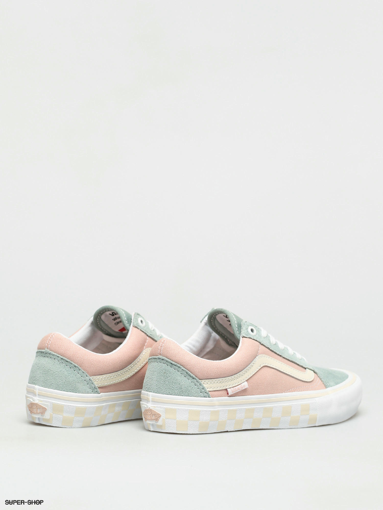 peach blue vans