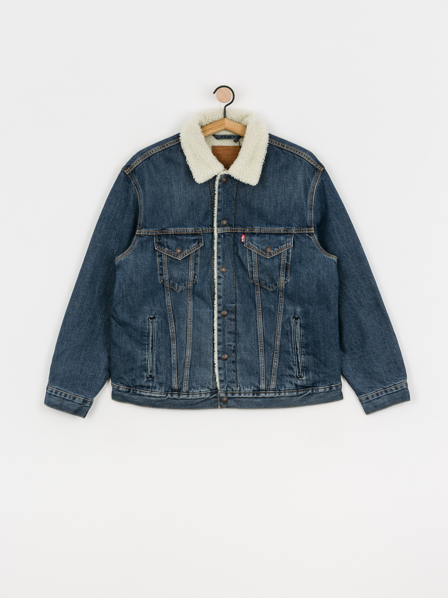 levis sherpa indigo