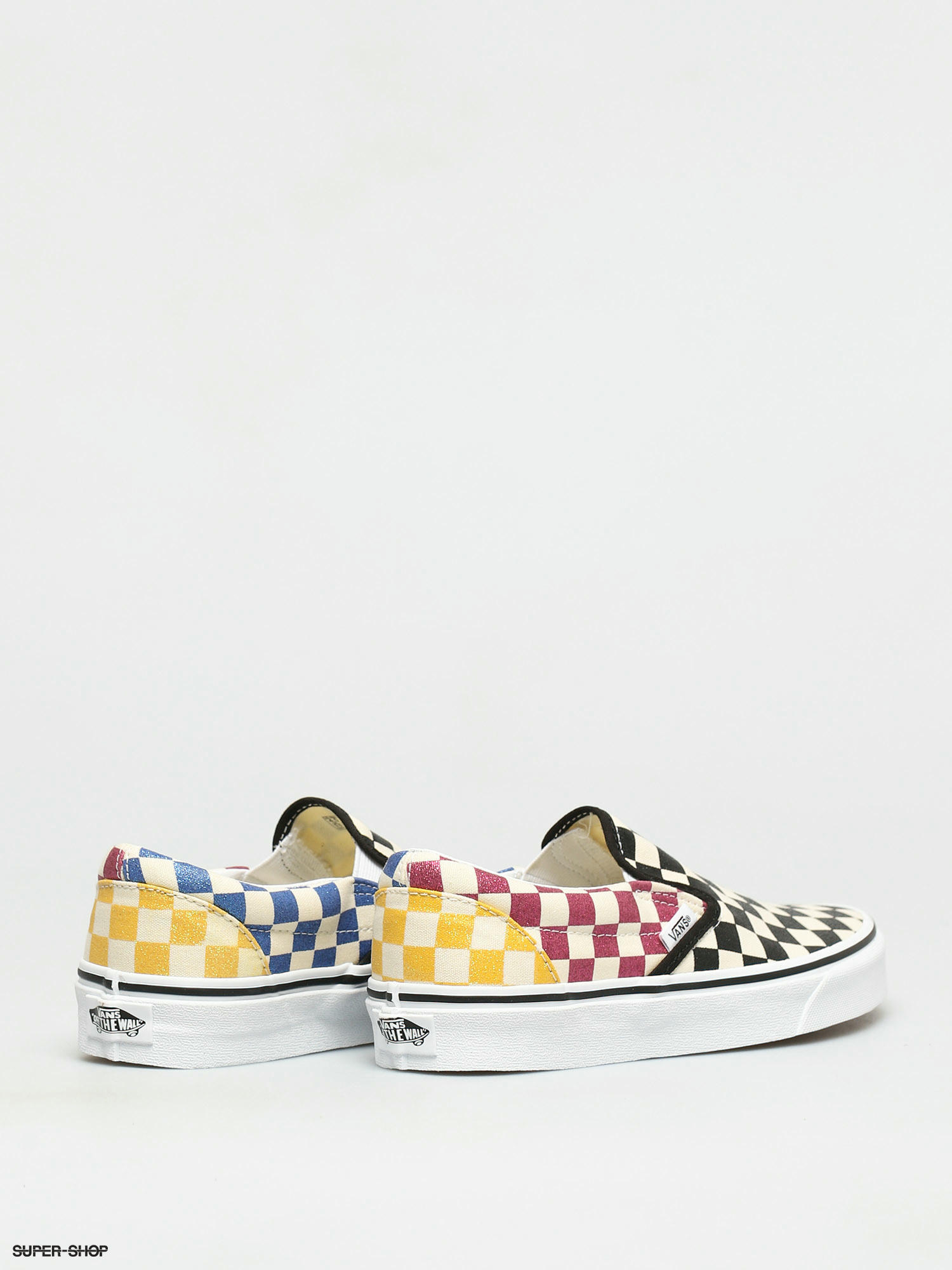 black and orange checkered vans