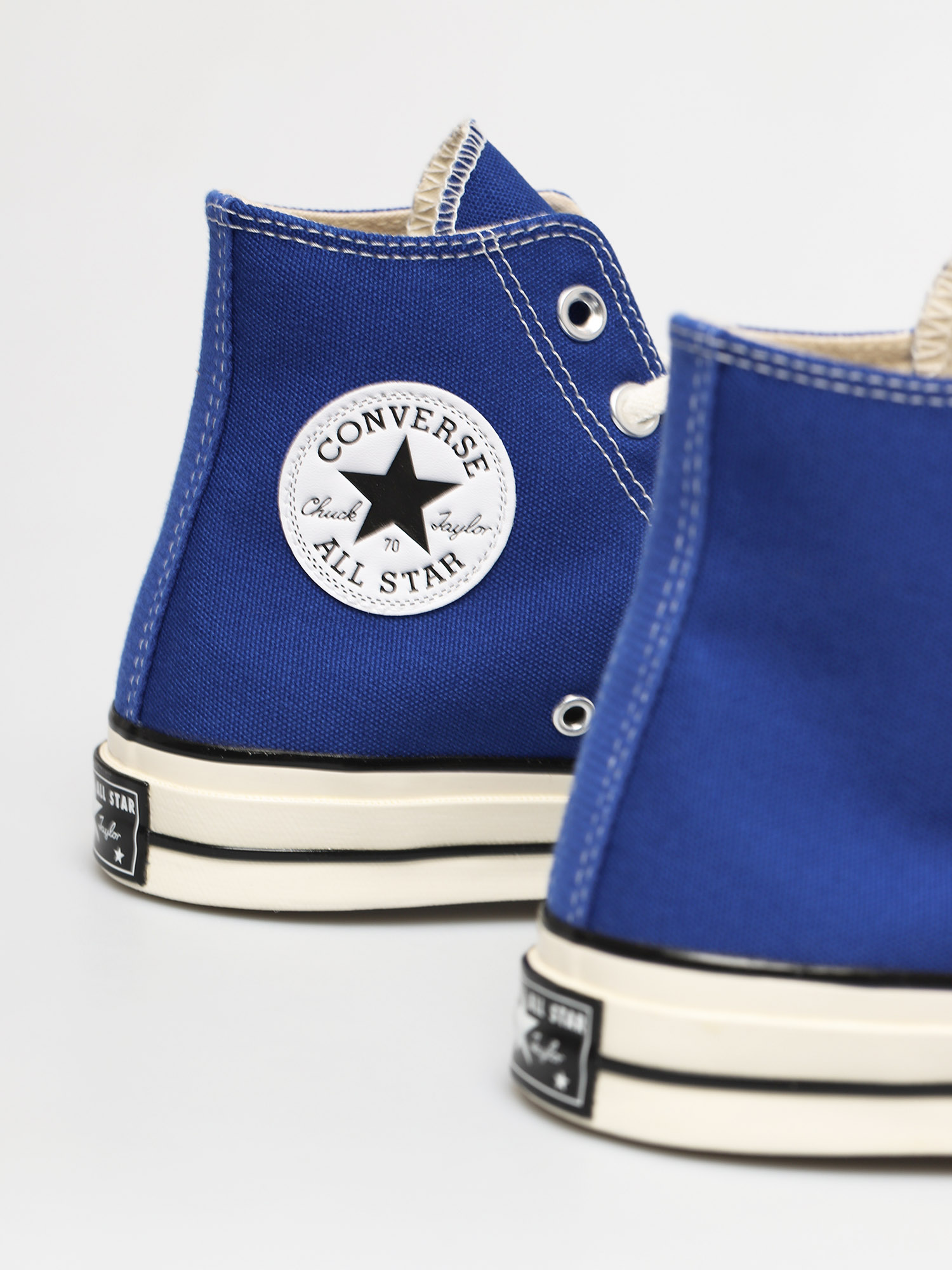 blue and black converse high tops