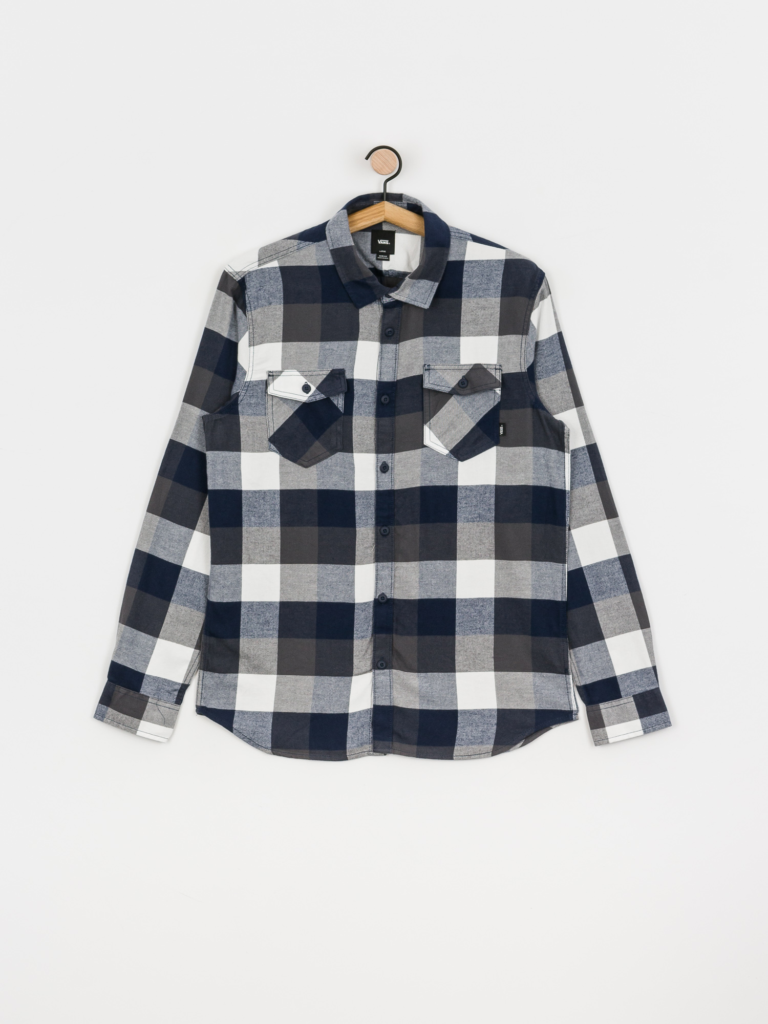 Vans Box Flannel Shirt (white/dress blues)