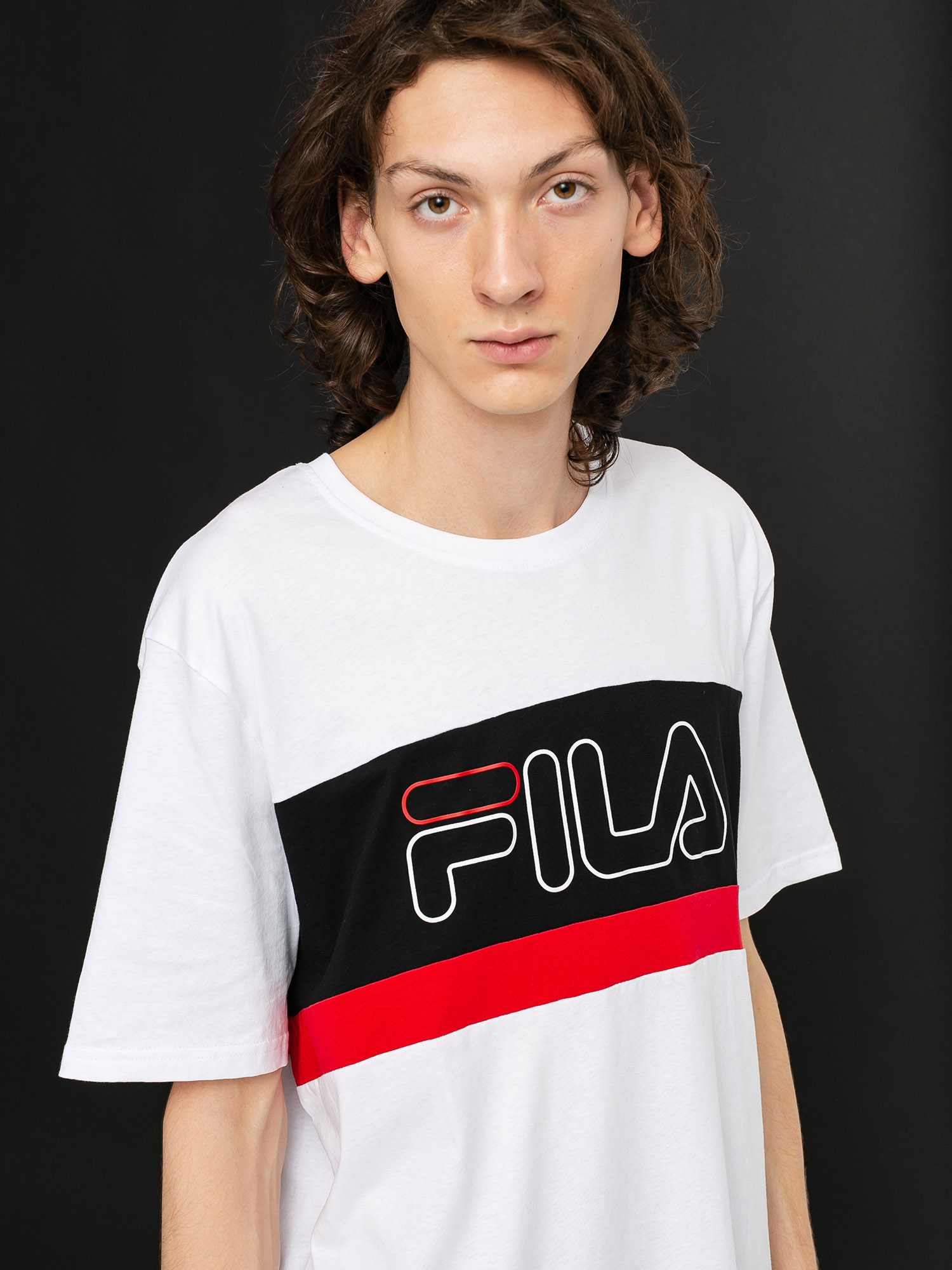 Fila Laurens T-shirt (bright white/black/true red)