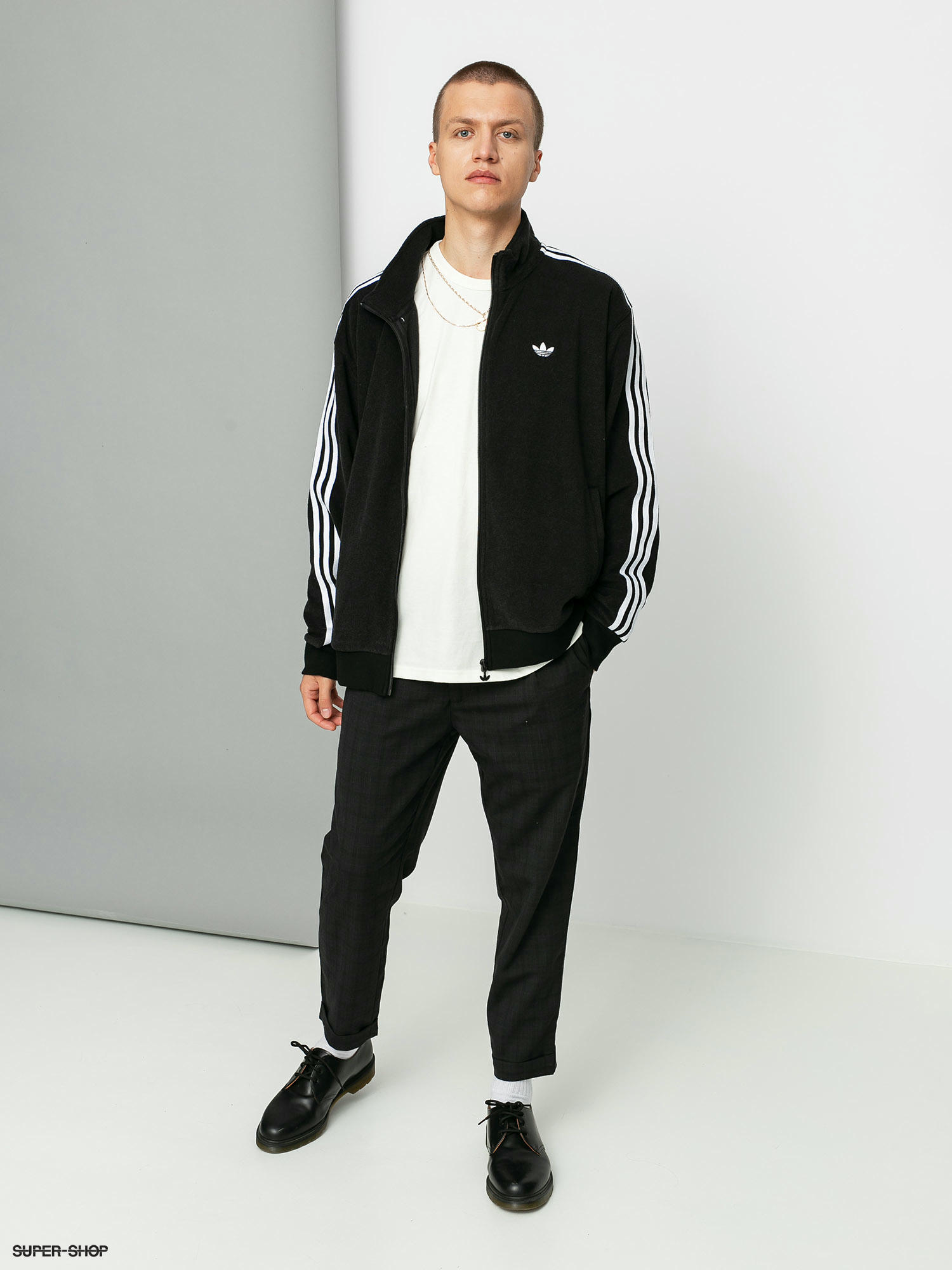 adidas bouclette polo sweatshirt