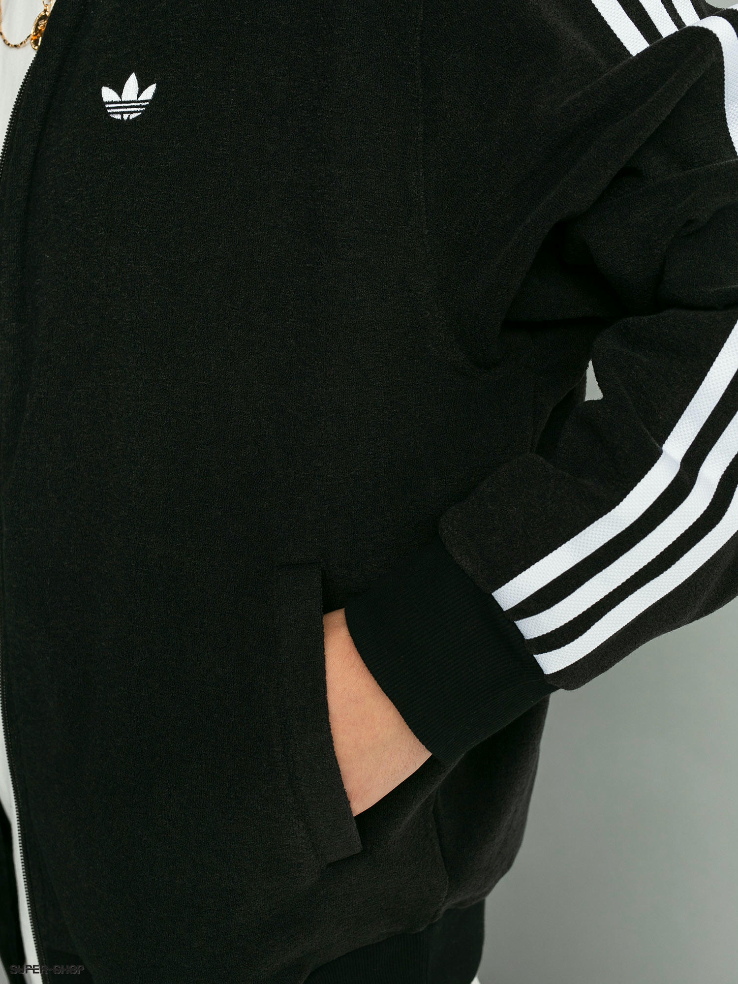 adidas bouclette polo sweatshirt