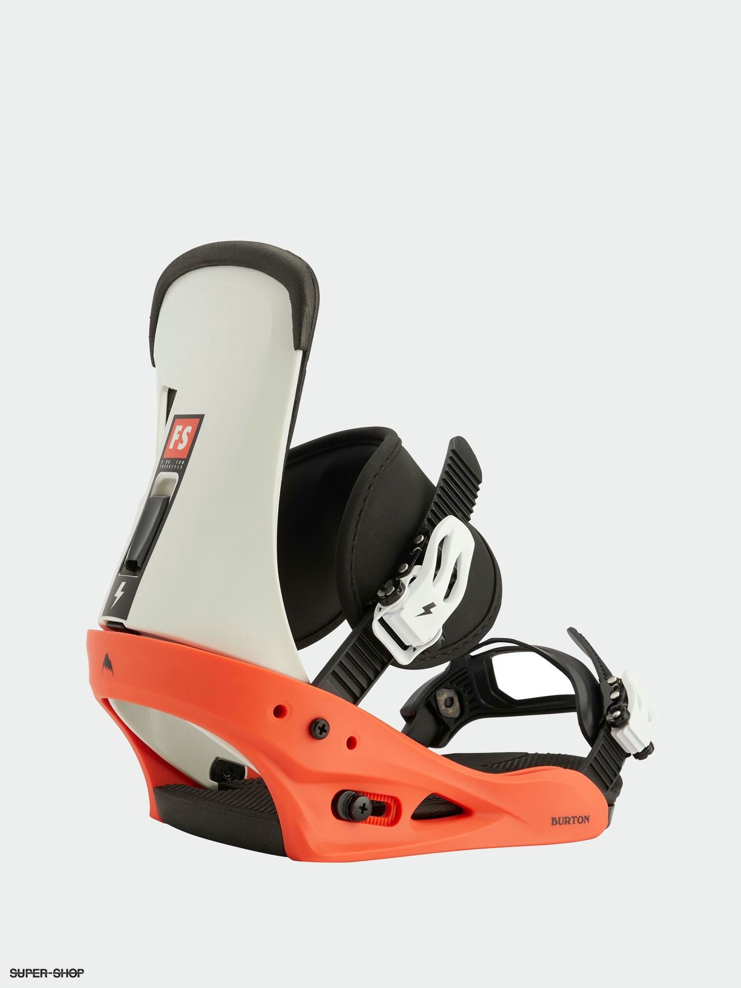 Burton Freestyle Snowboard bindings red white black