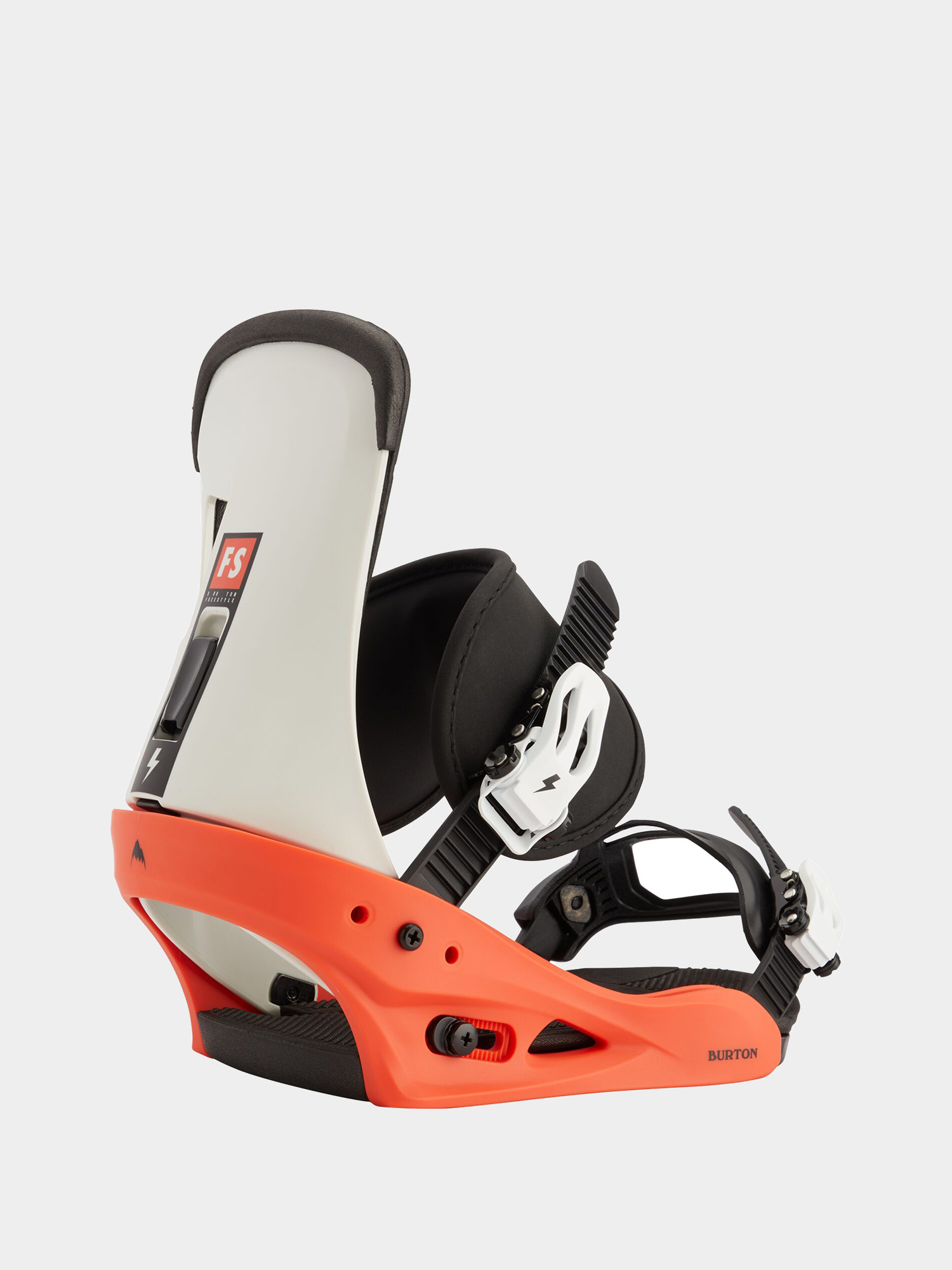 Mens Burton Freestyle Snowboard bindings (red/white/black)
