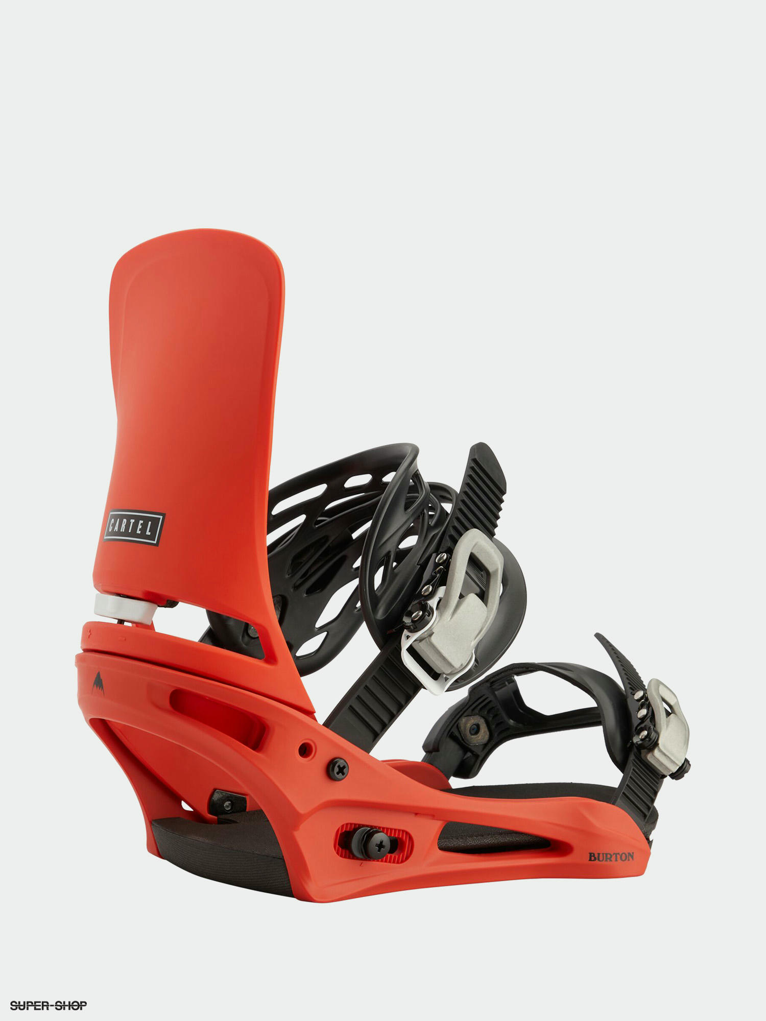 Burton Cartel Snowboard bindings bright red