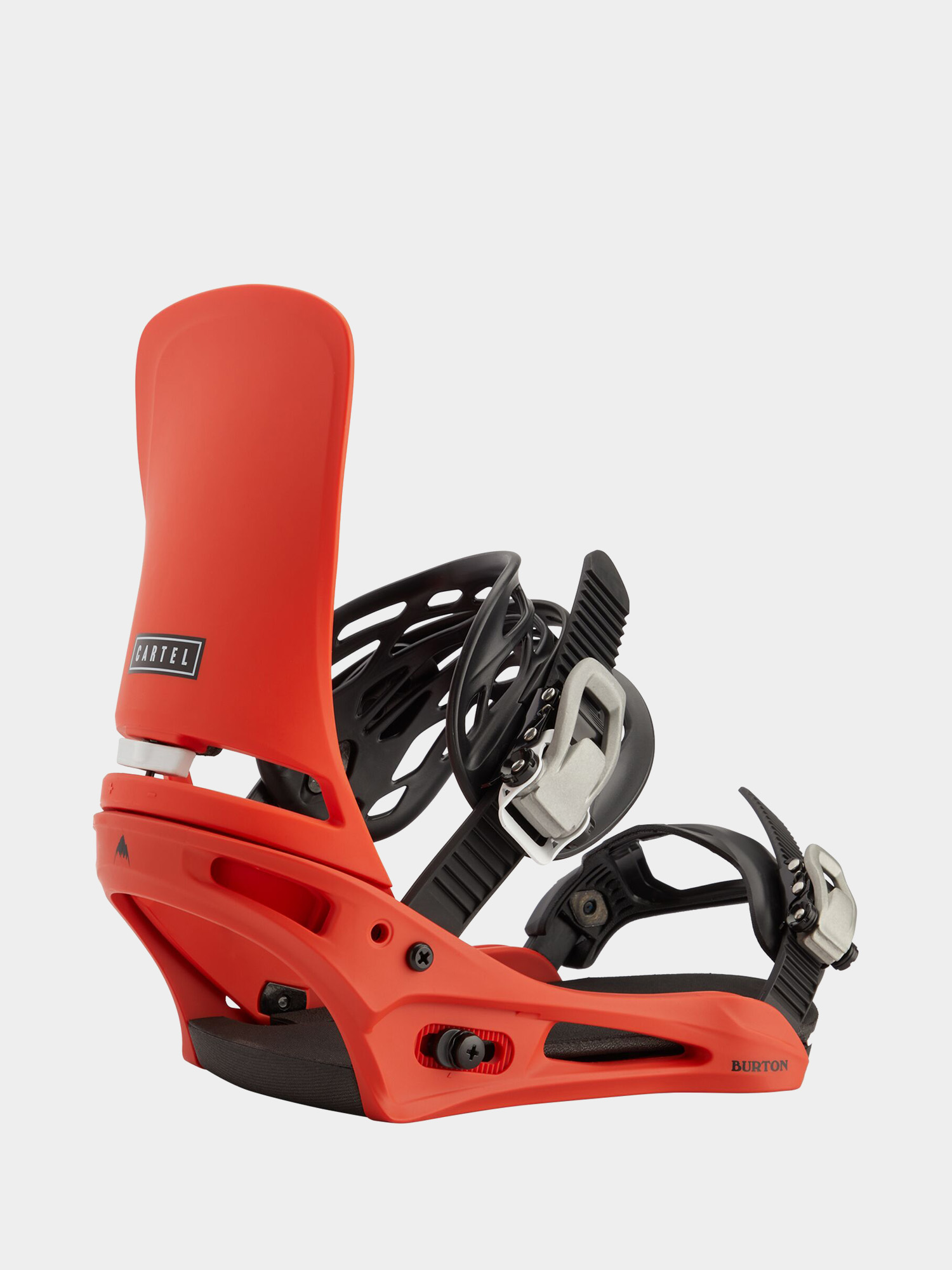 Mens Burton Cartel Snowboard bindings (bright red)