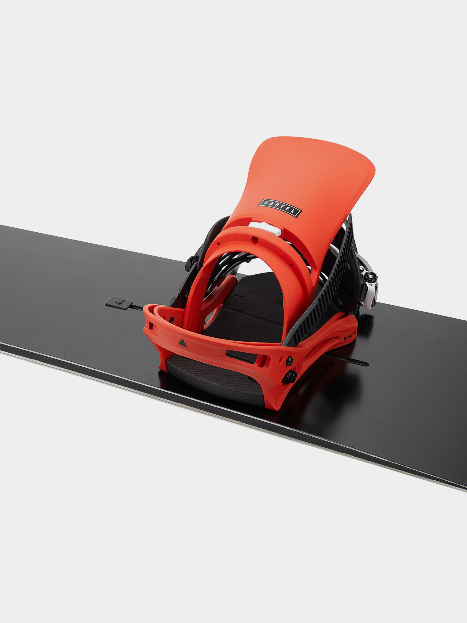 Mens Burton Cartel Snowboard bindings (bright red)