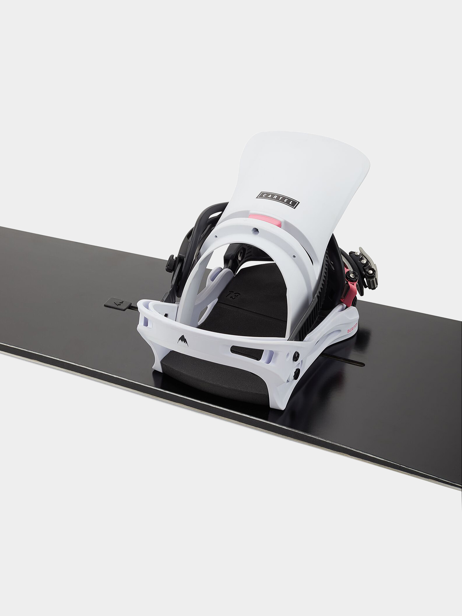 Mens Burton Cartel Snowboard bindings (miami white)