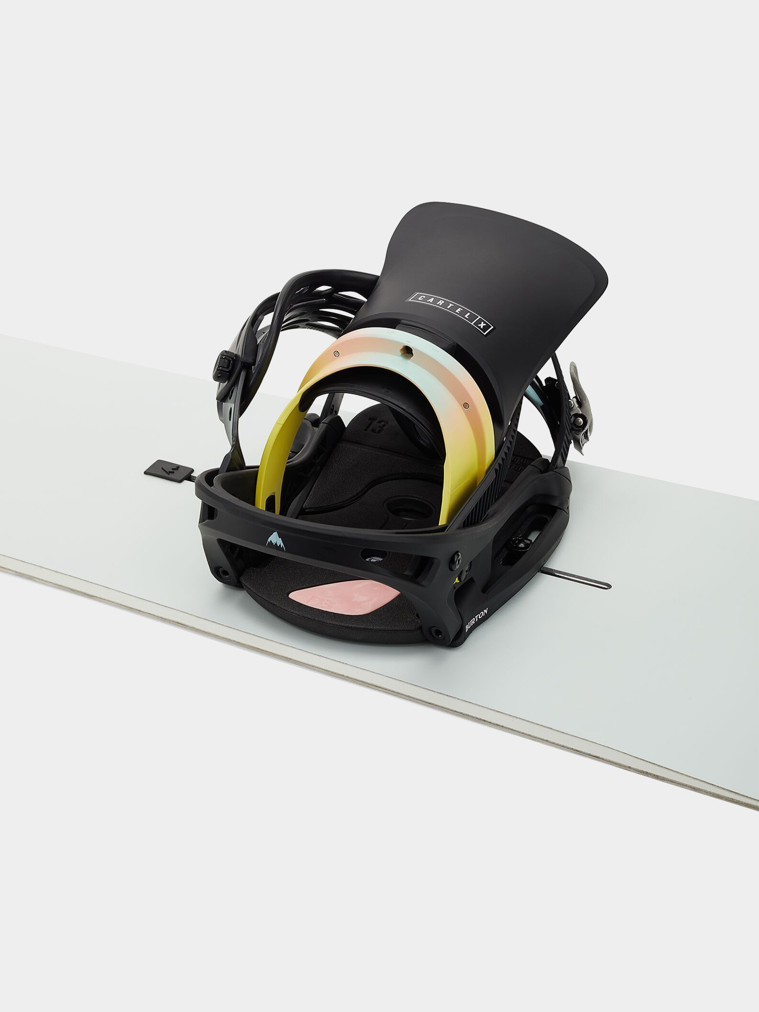 Mens Burton Cartel X Est Snowboard bindings (black/multi)