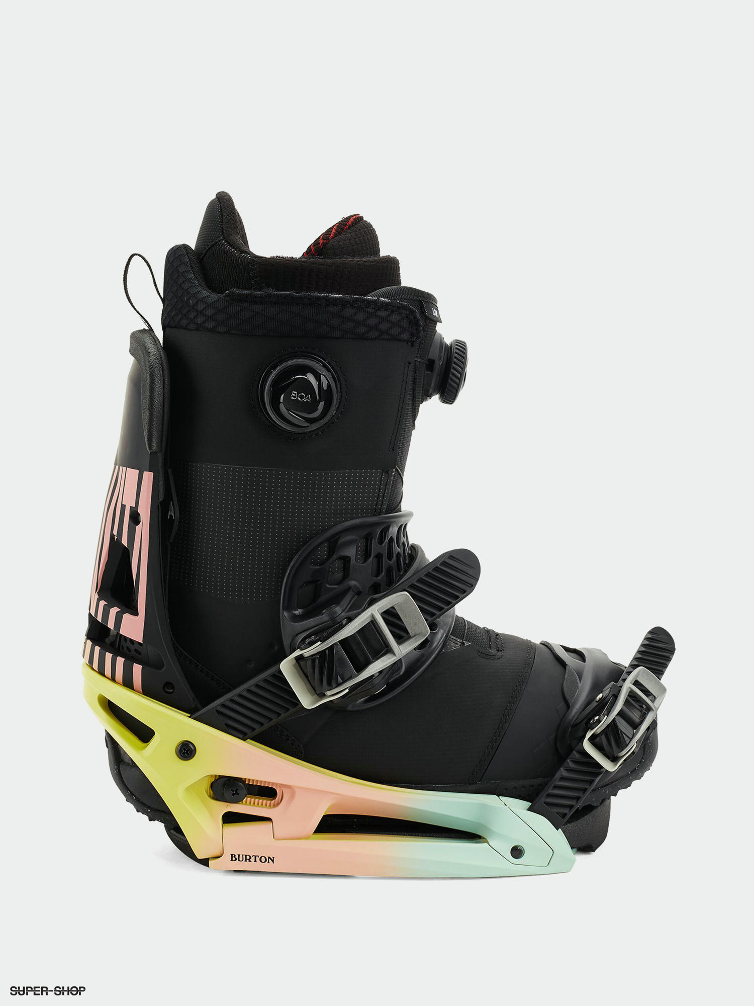 Burton Malavita Est Snowboard bindings (pink/yellow/blue)