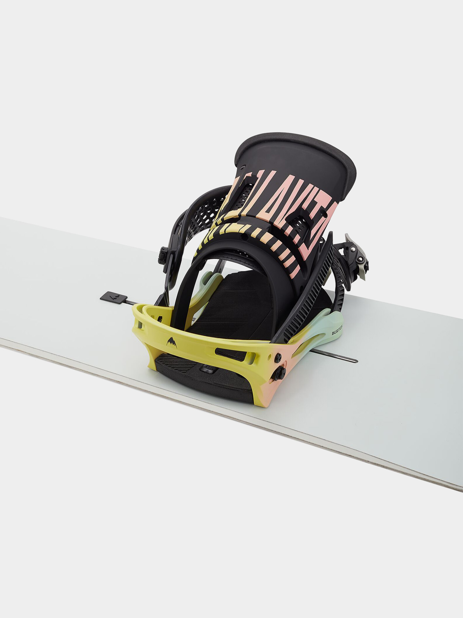 Herren Burton Malavita Snowboardbindung (pink/yellow/blue)