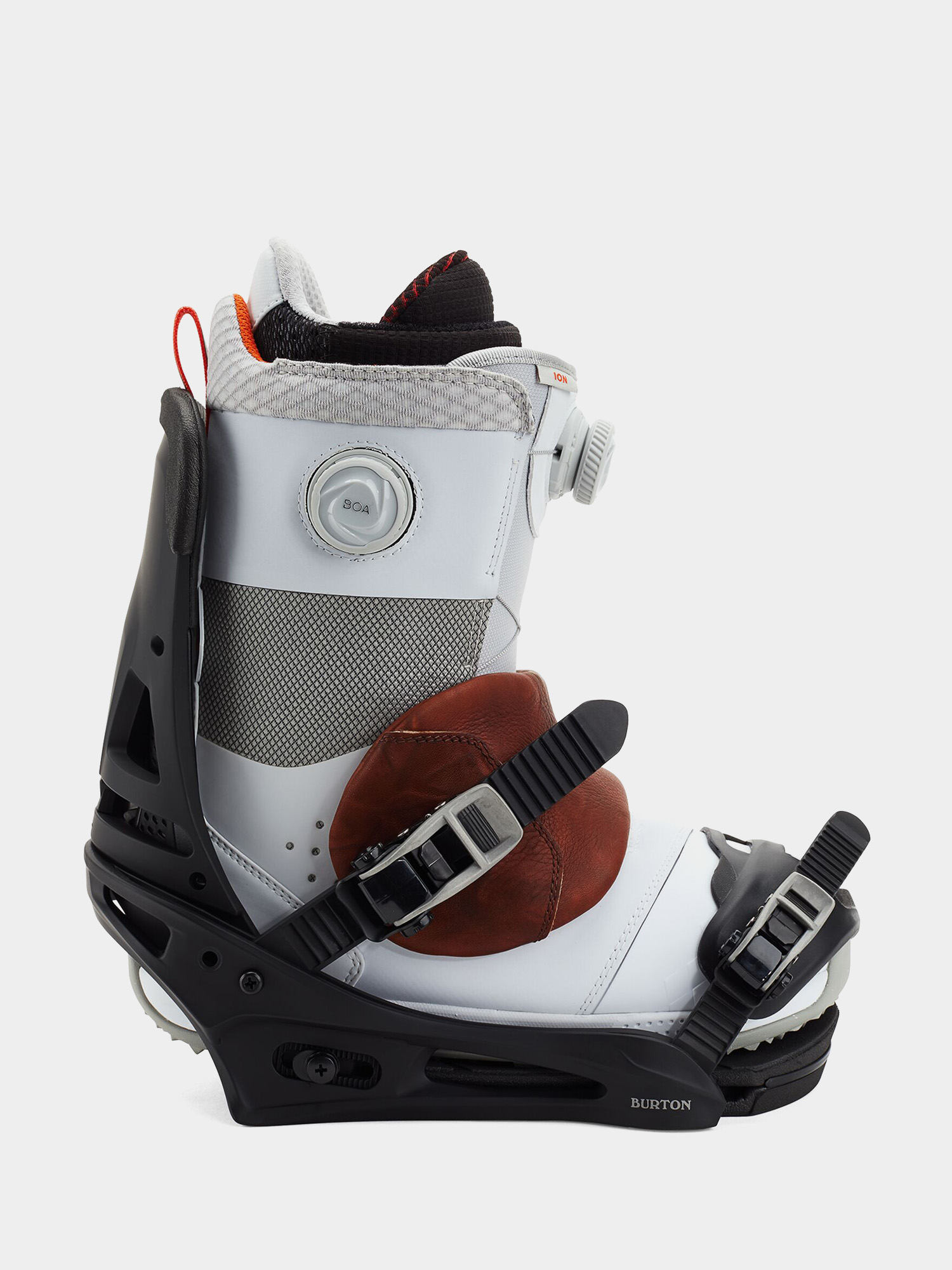 Mens Burton Malavita Snowboard bindings (marbled leather)