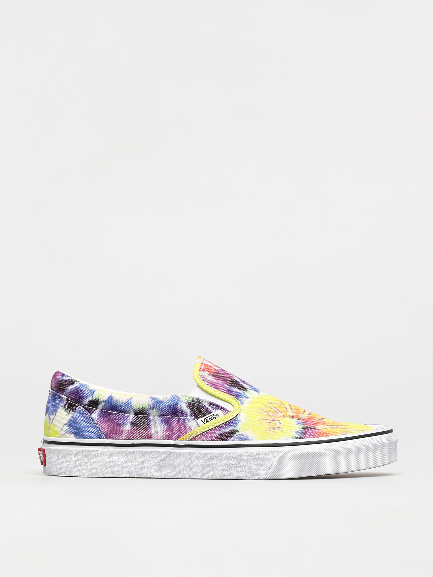 Vans Classic Slip On Shoes (washed/tie dye/true wht)
