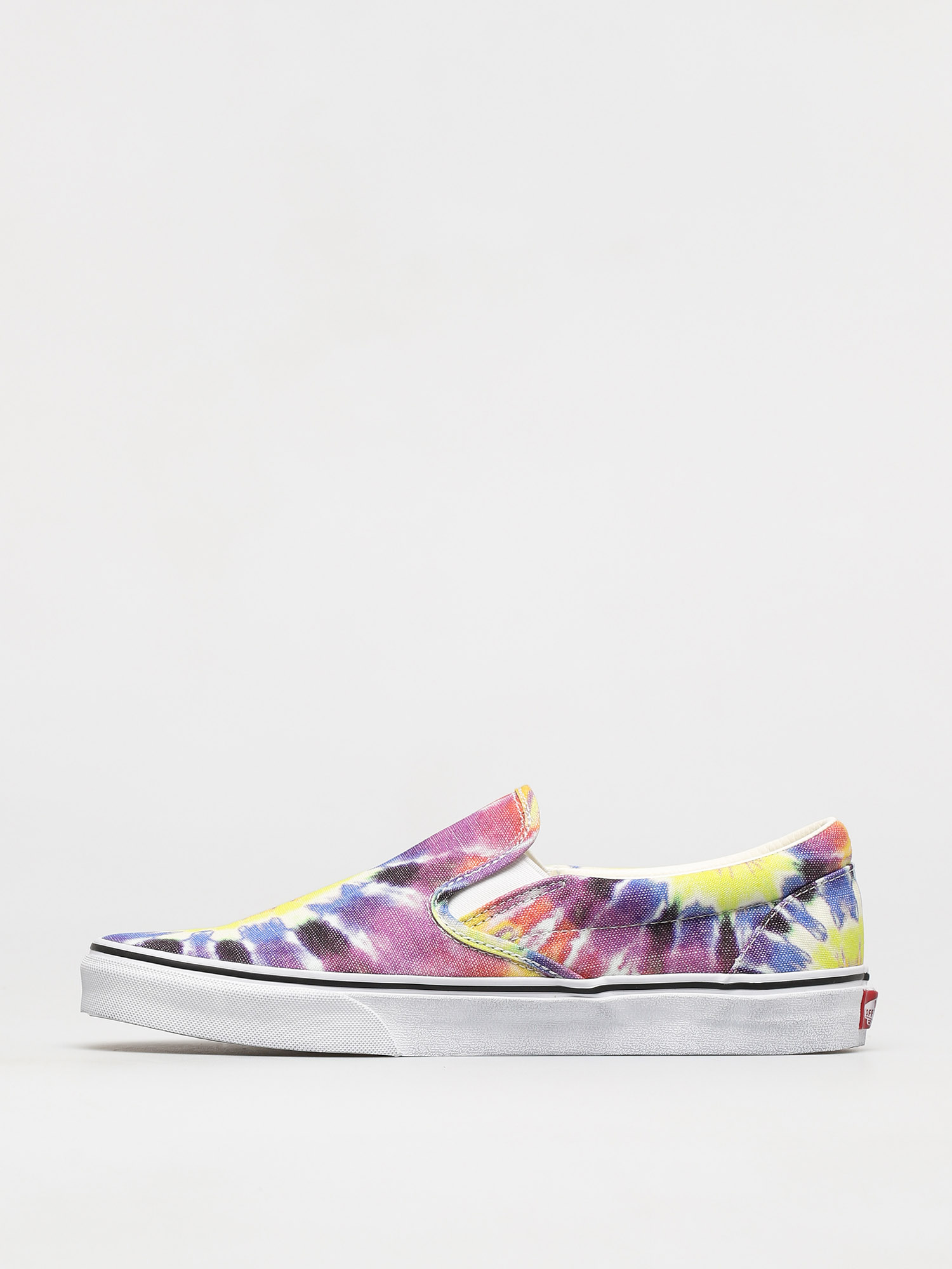 Vans Classic Slip On Shoes (washed/tie dye/true wht)