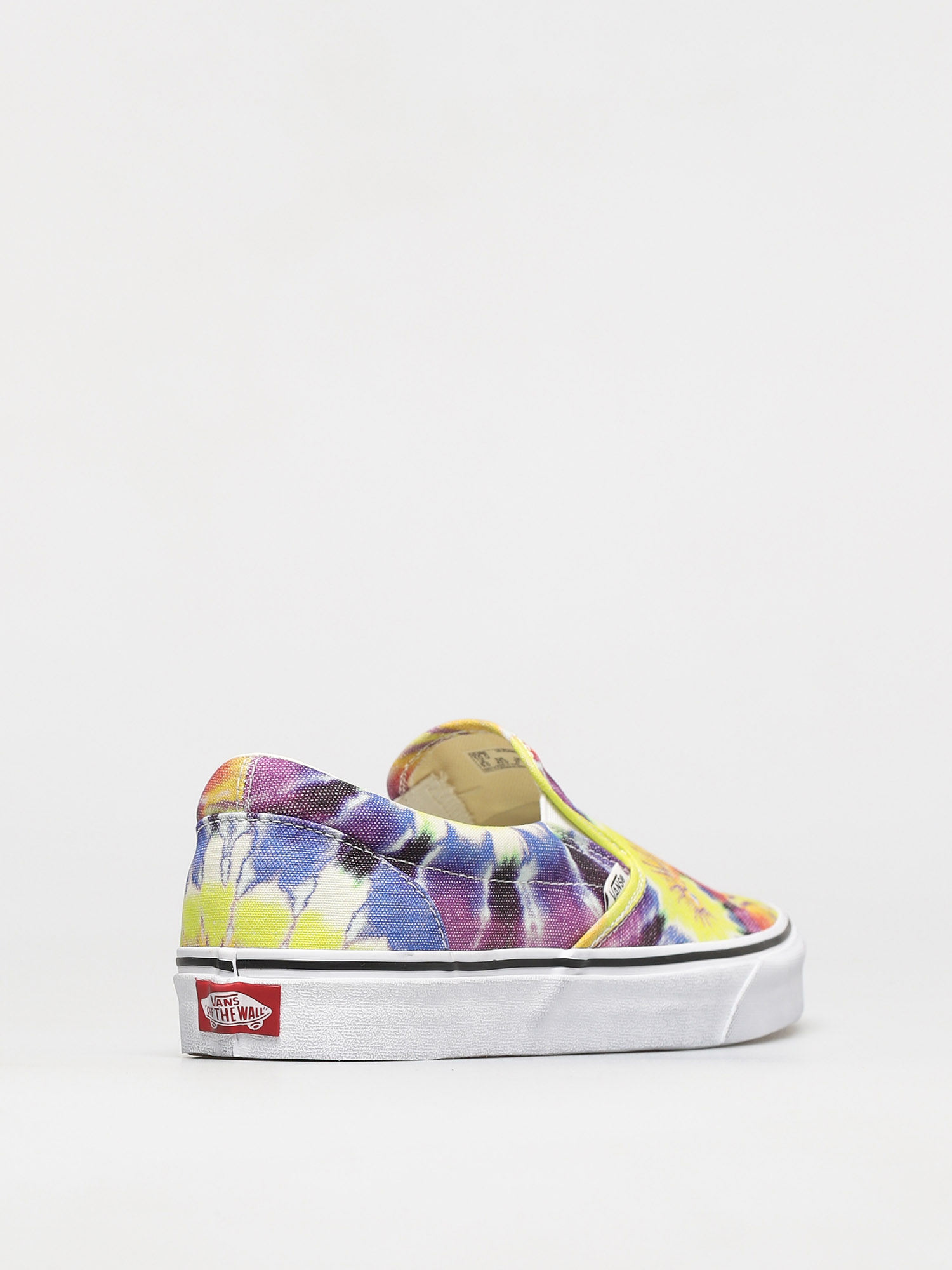 Vans Classic Slip On Shoes (washed/tie dye/true wht)