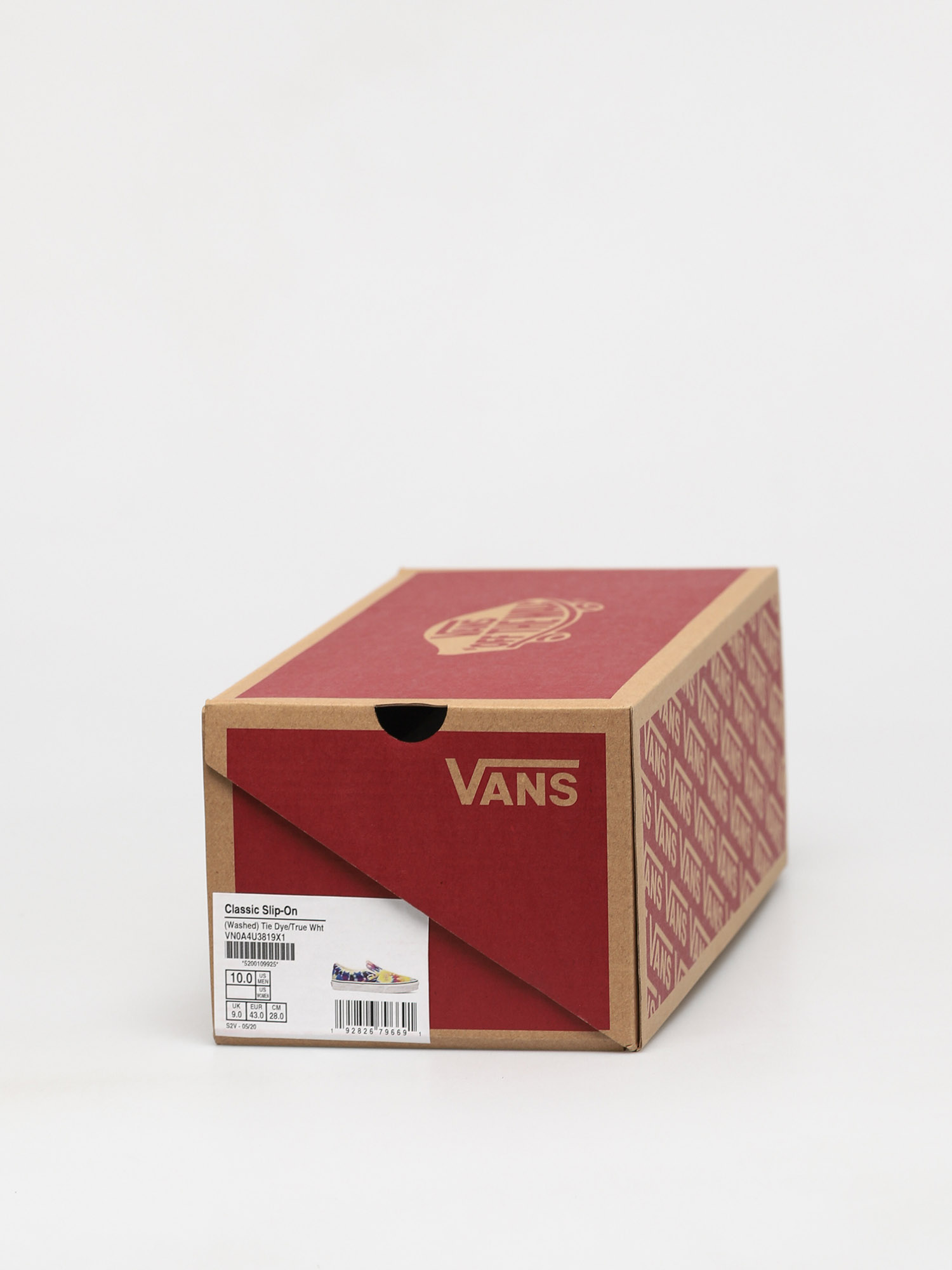 Vans Classic Slip On Shoes (washed/tie dye/true wht)