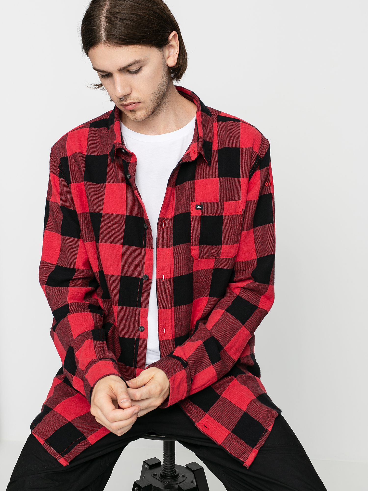 Quiksilver Motherfly Flannel Shirt (americas red motherfly)