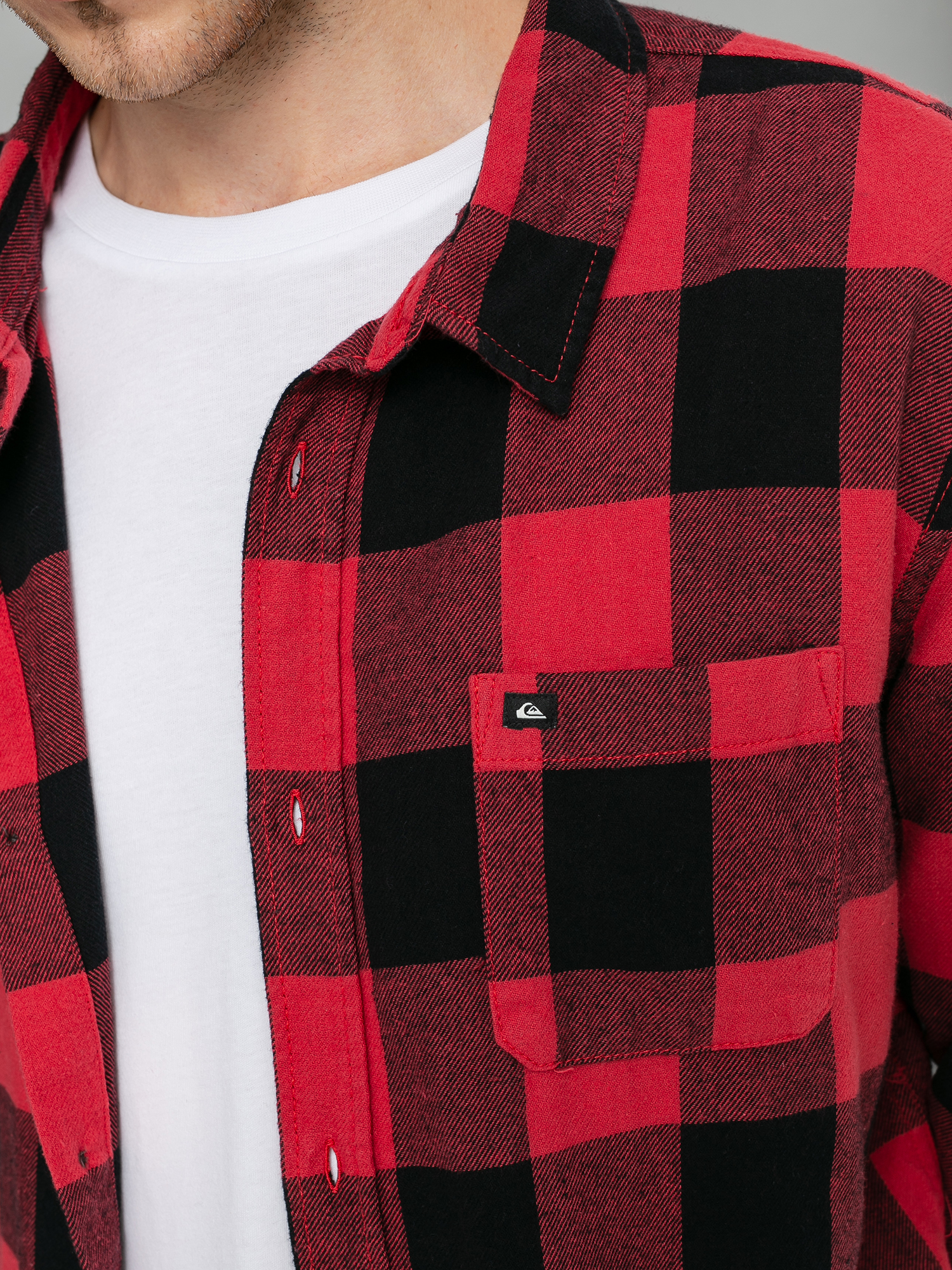 Quiksilver Motherfly Flannel Shirt (americas red motherfly)
