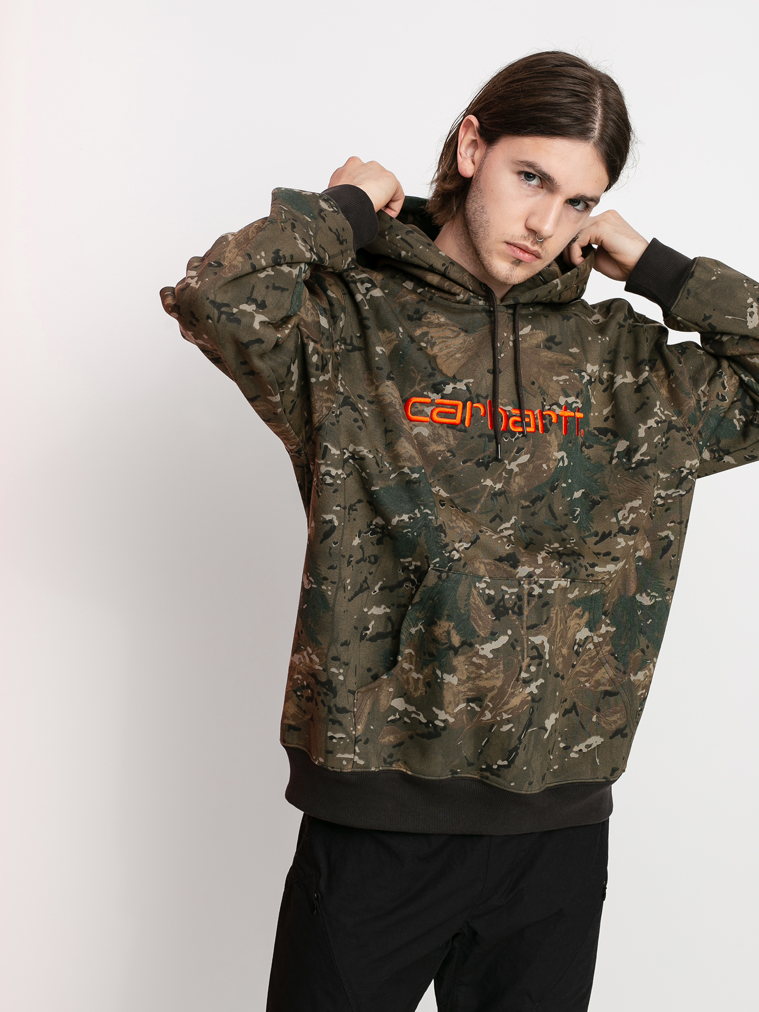 Carhartt WIP Carhartt HD Hoodie (camo combi/safety orange)