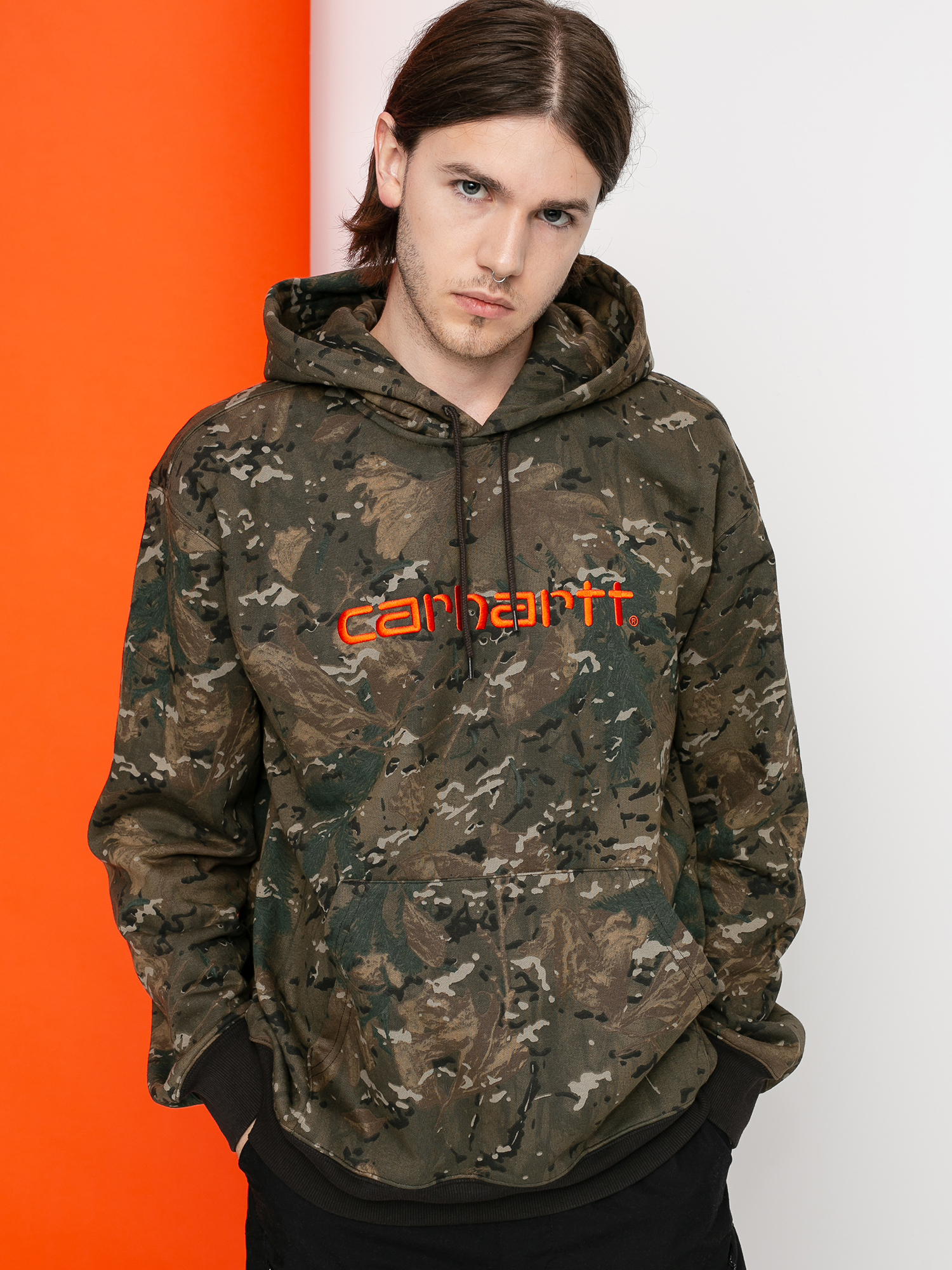 Carhartt WIP Carhartt HD Hoody (camo combi/safety orange)