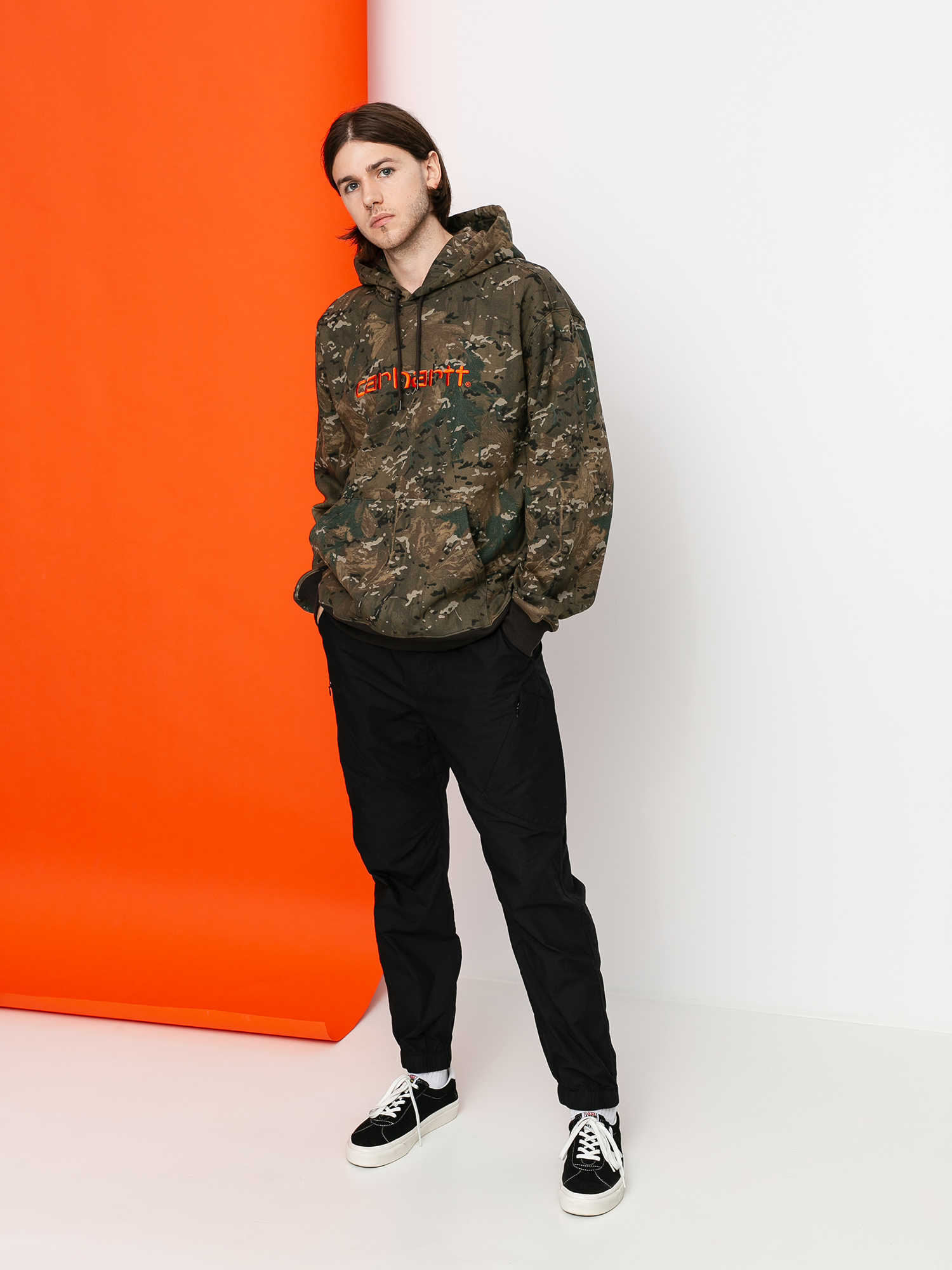 Carhartt WIP Carhartt HD Hoodie (camo combi/safety orange)
