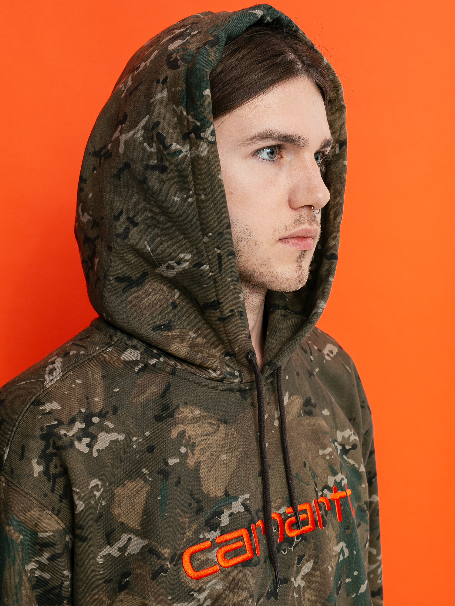 Carhartt WIP Carhartt HD Hoodie (camo combi/safety orange)