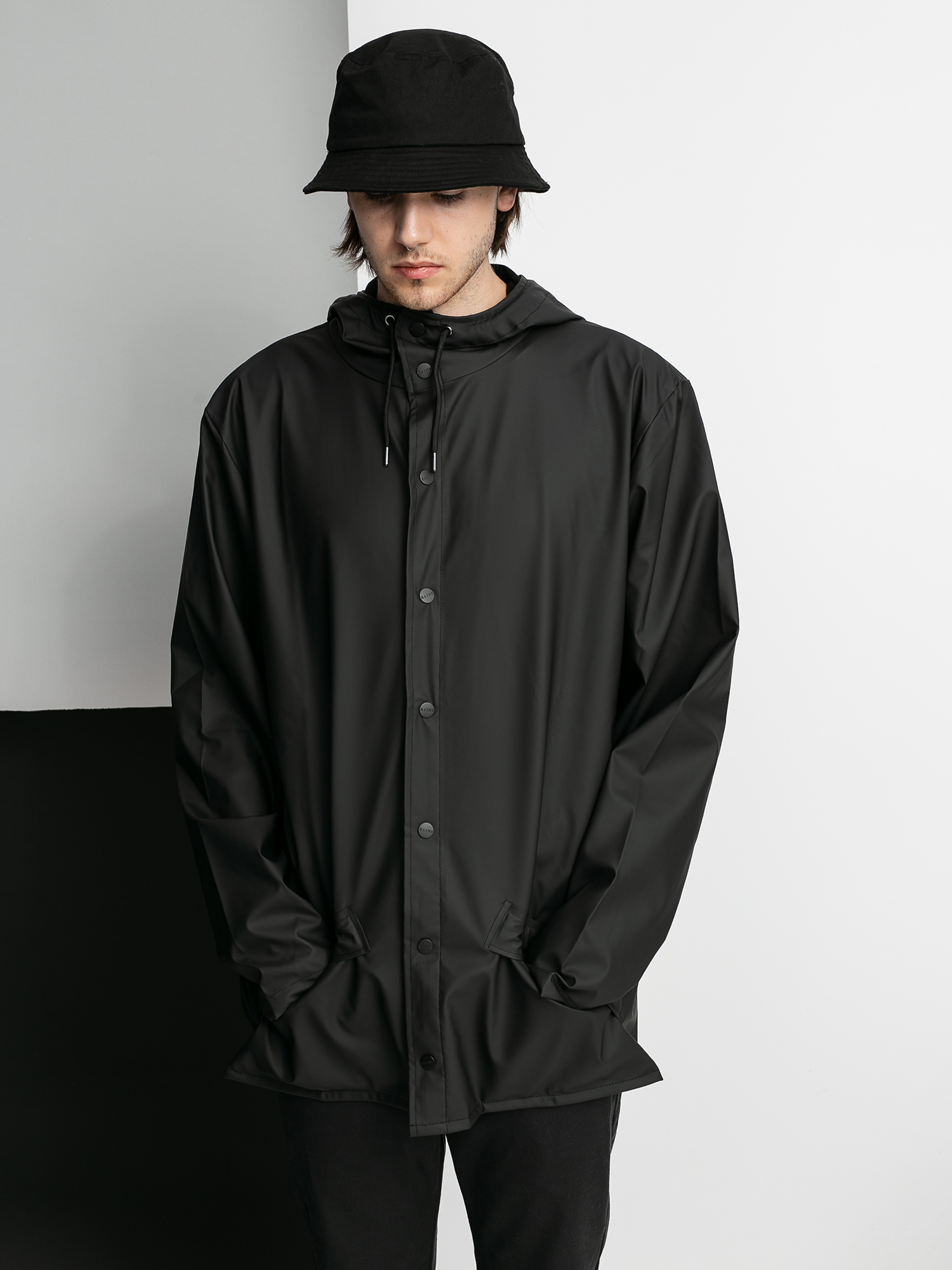 Rains Black Jacket Deals, 56% OFF | www 