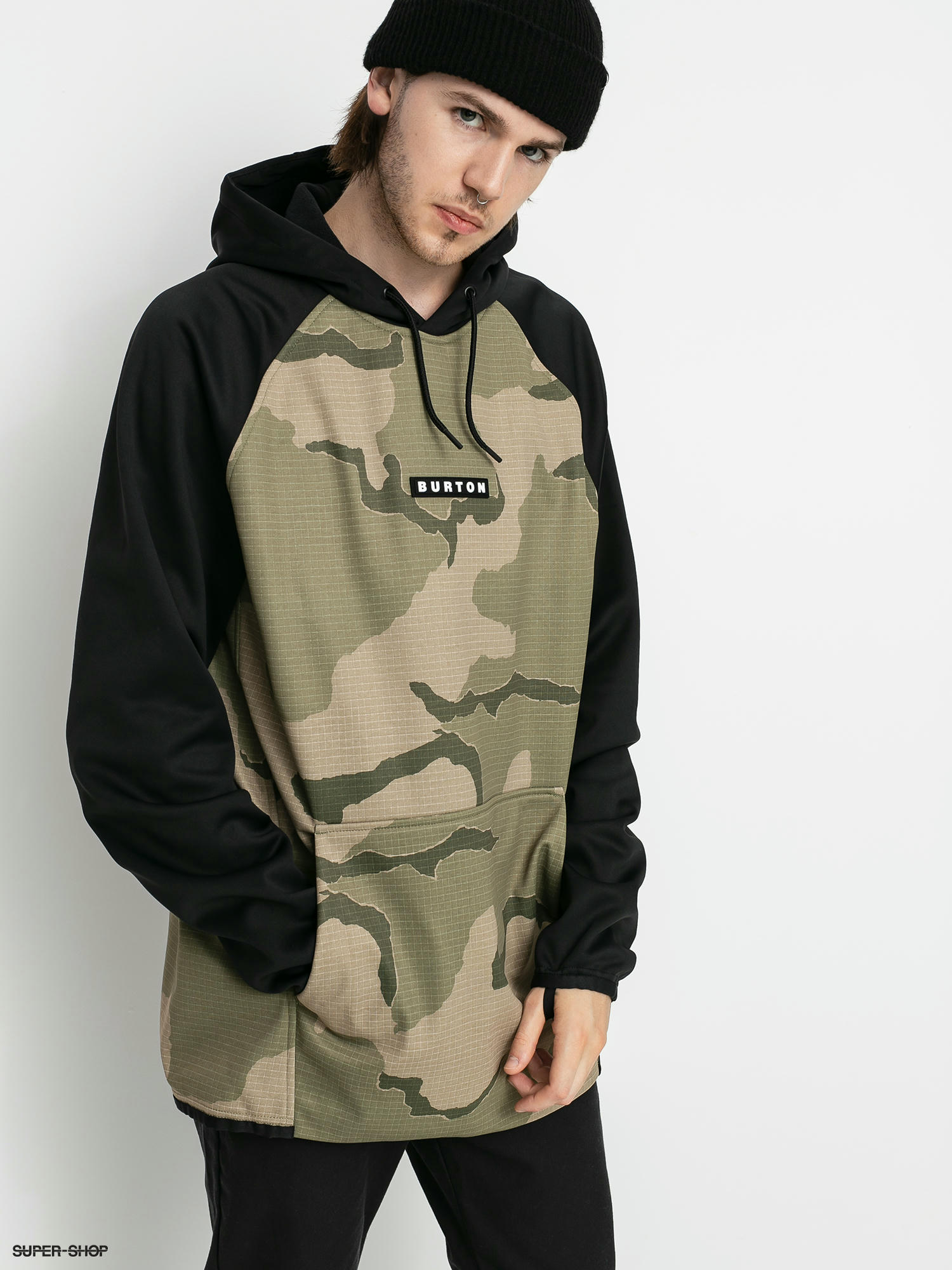 burton camo hoodie