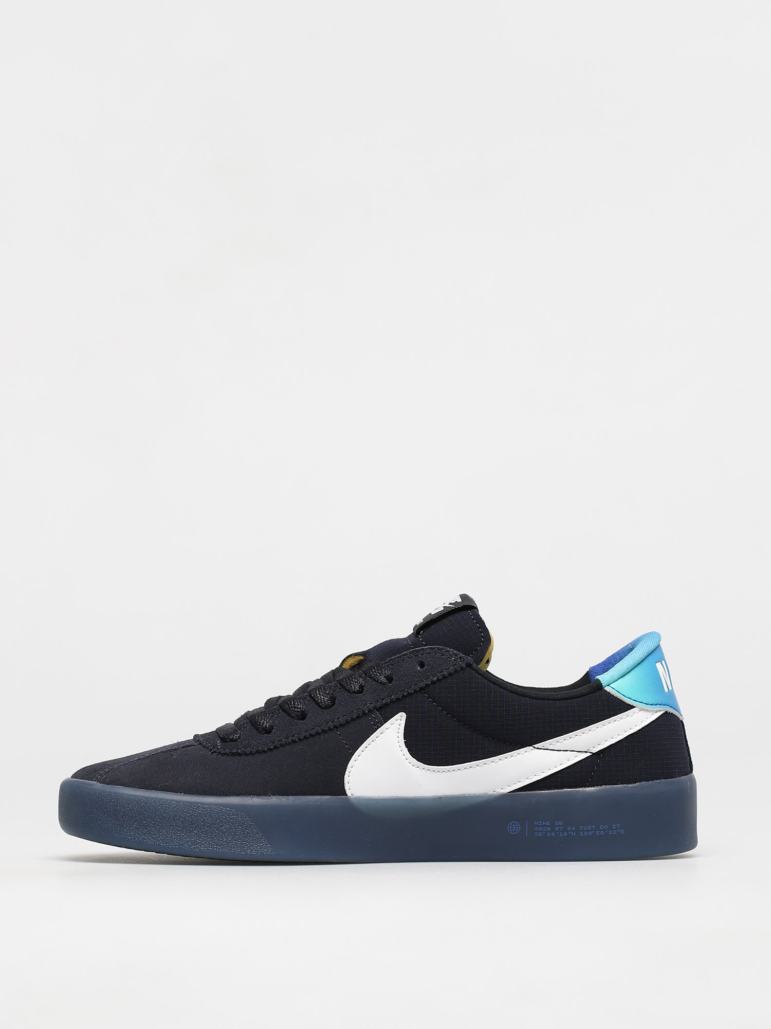 Nike SB Bruin React T Schuhe (dark obsidian/white hyper jade)
