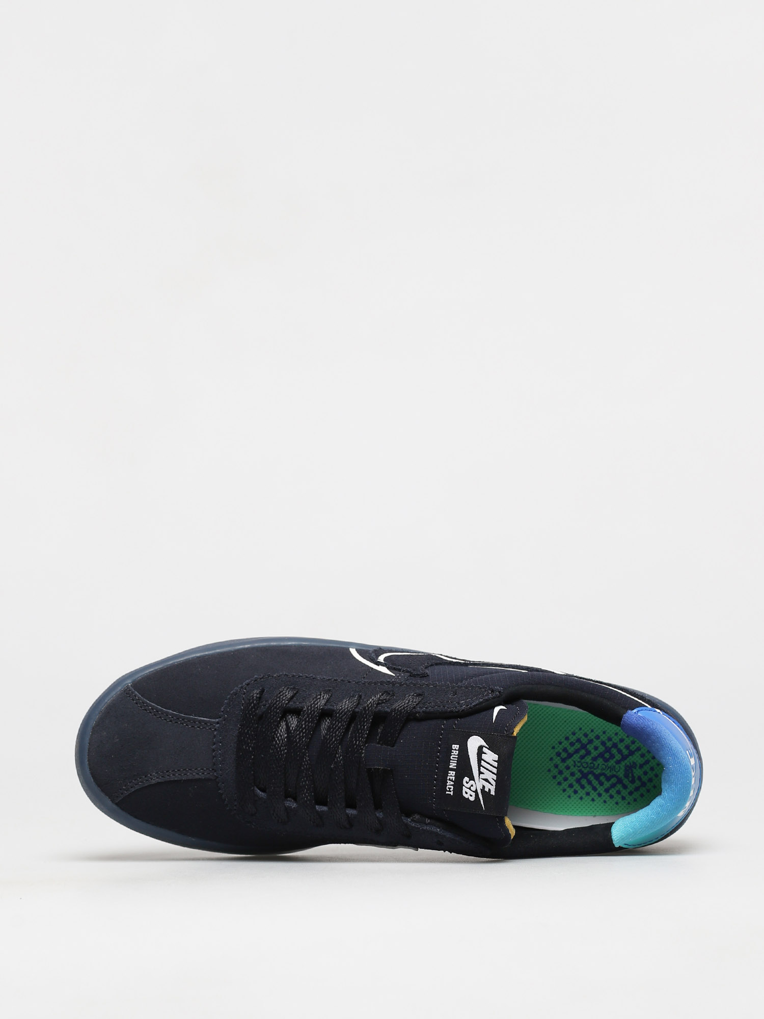 Nike SB Bruin React T Schuhe (dark obsidian/white hyper jade)