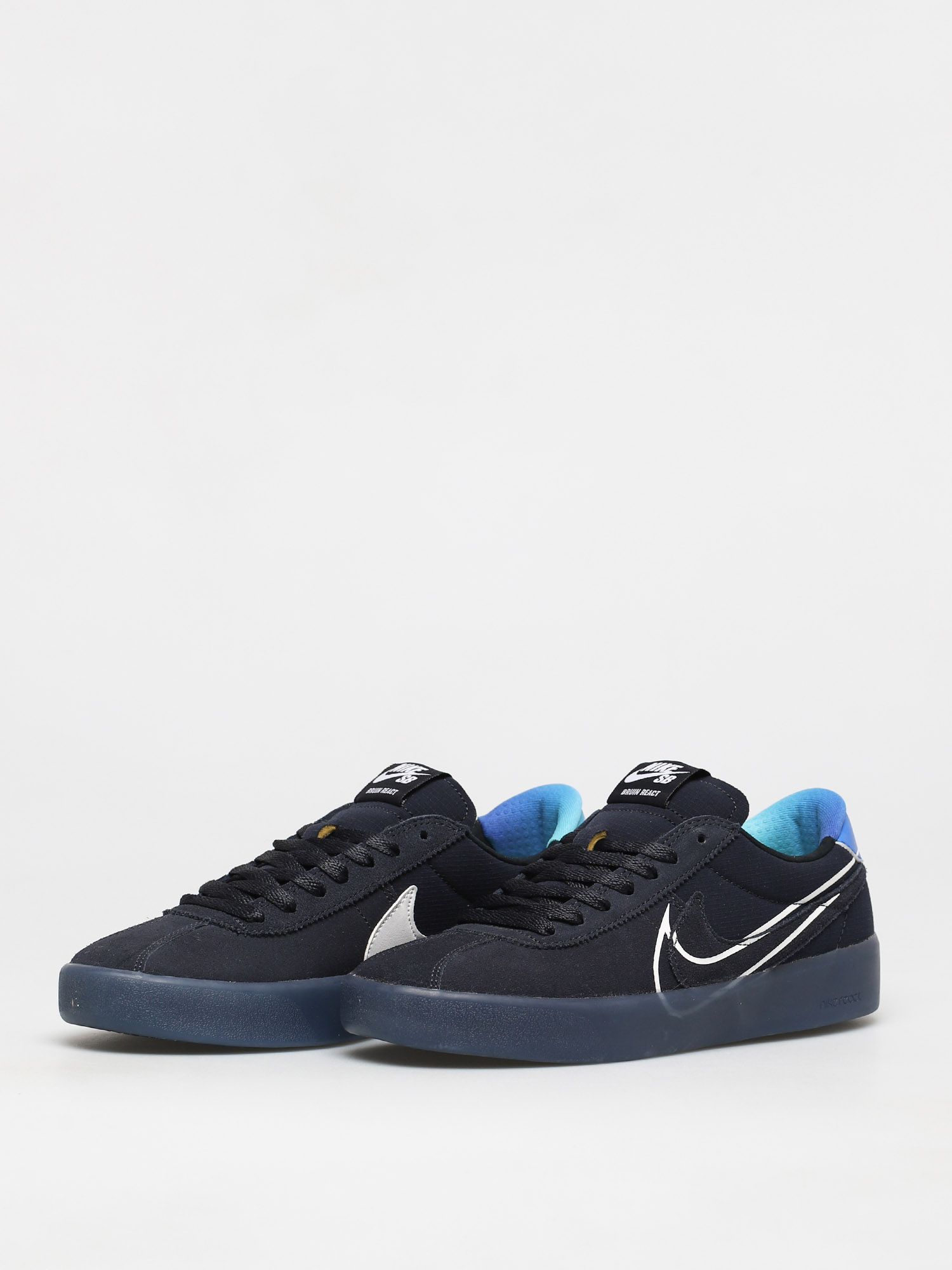 Nike SB Bruin React T Schuhe (dark obsidian/white hyper jade)