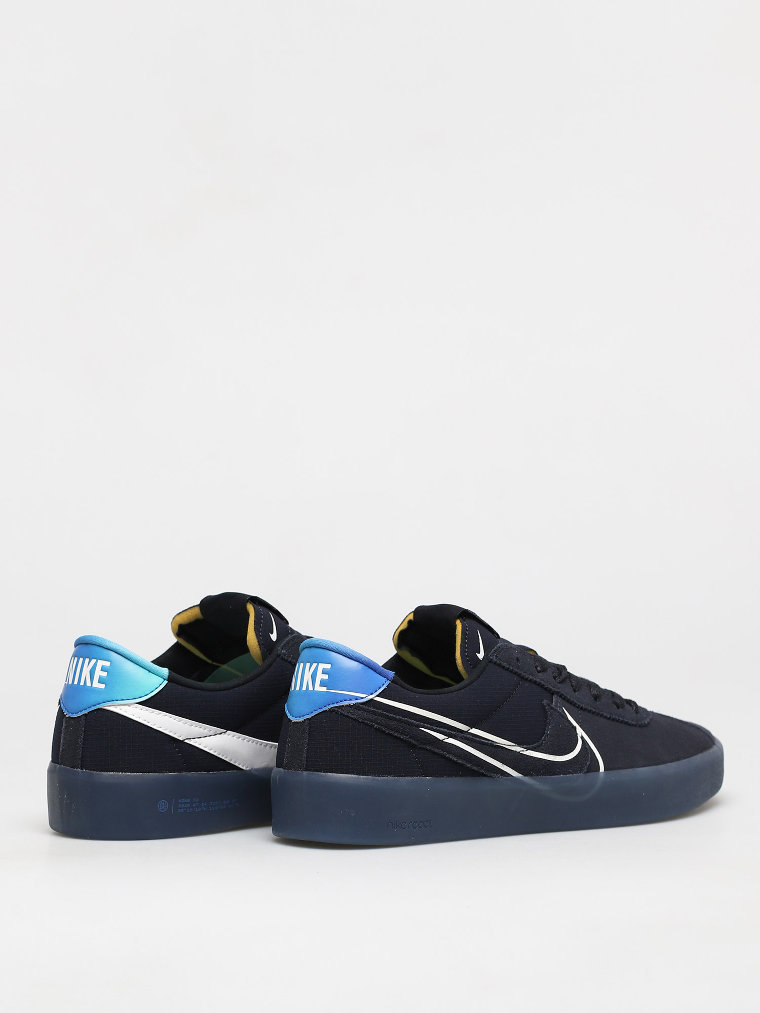 Nike SB Bruin React T Schuhe (dark obsidian/white hyper jade)